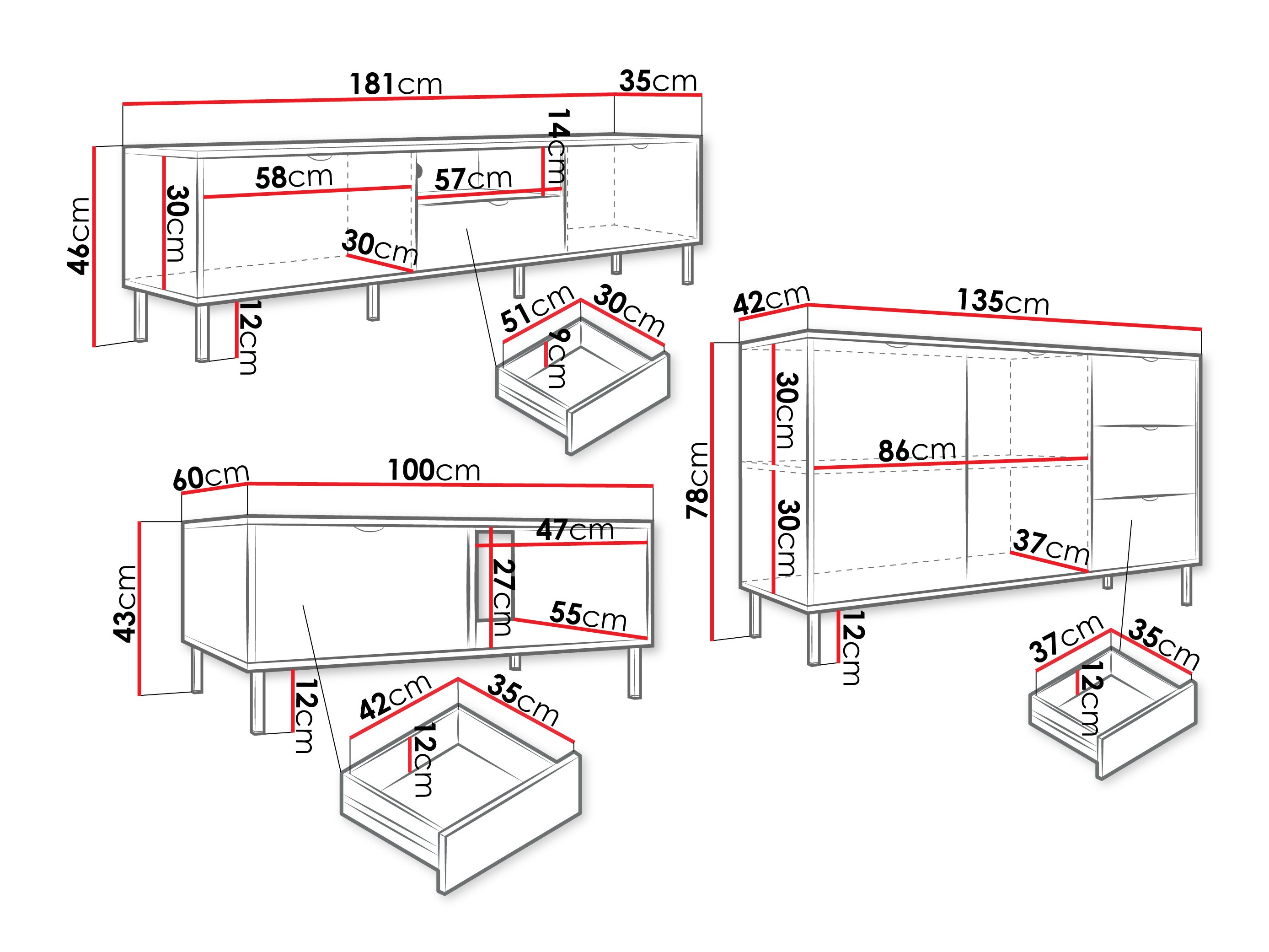 Σετ επίπλων σαλονιού Comfivo Elblare