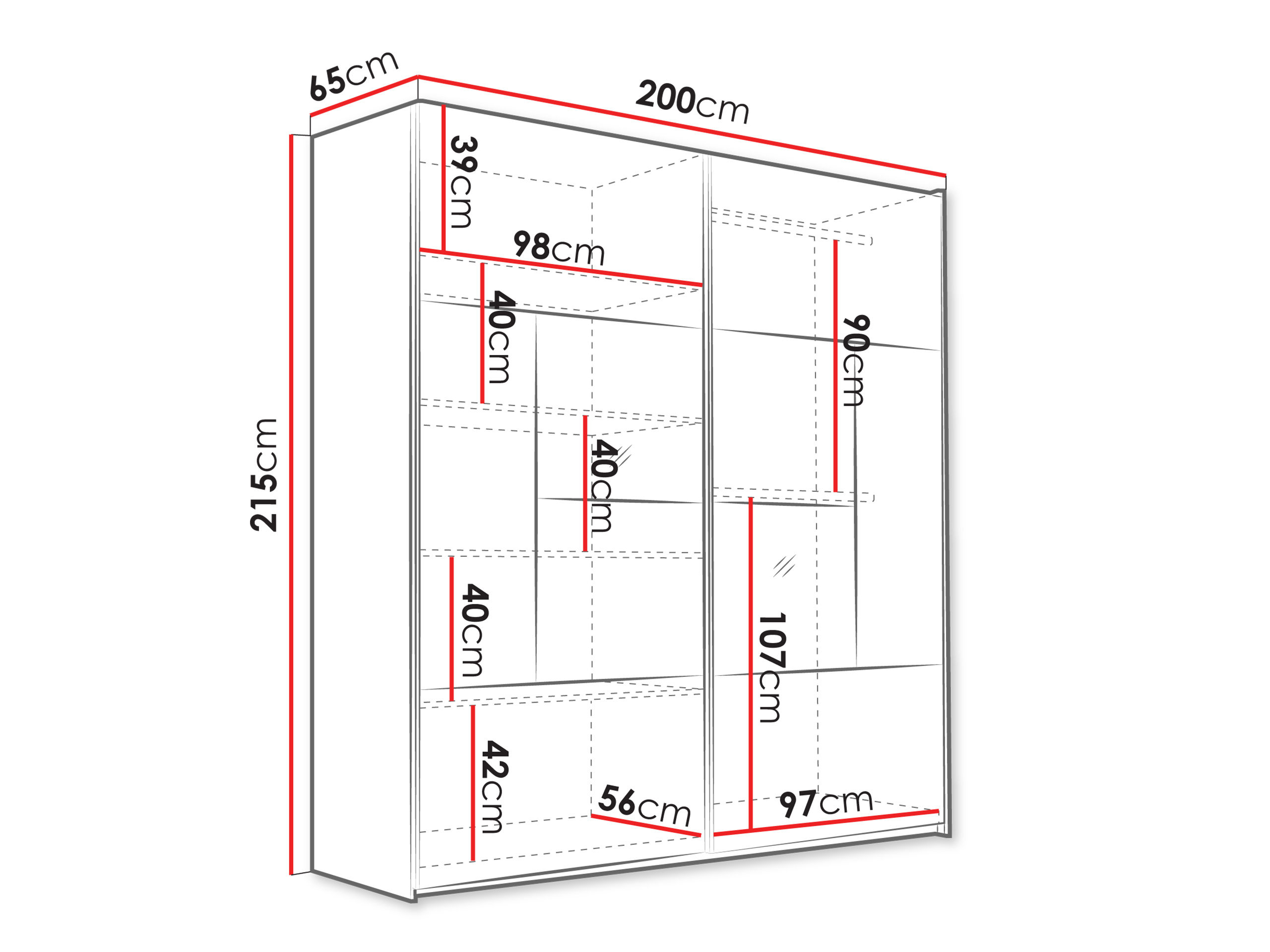Ντουλάπα Honolulu 273 (Κασμίρι)