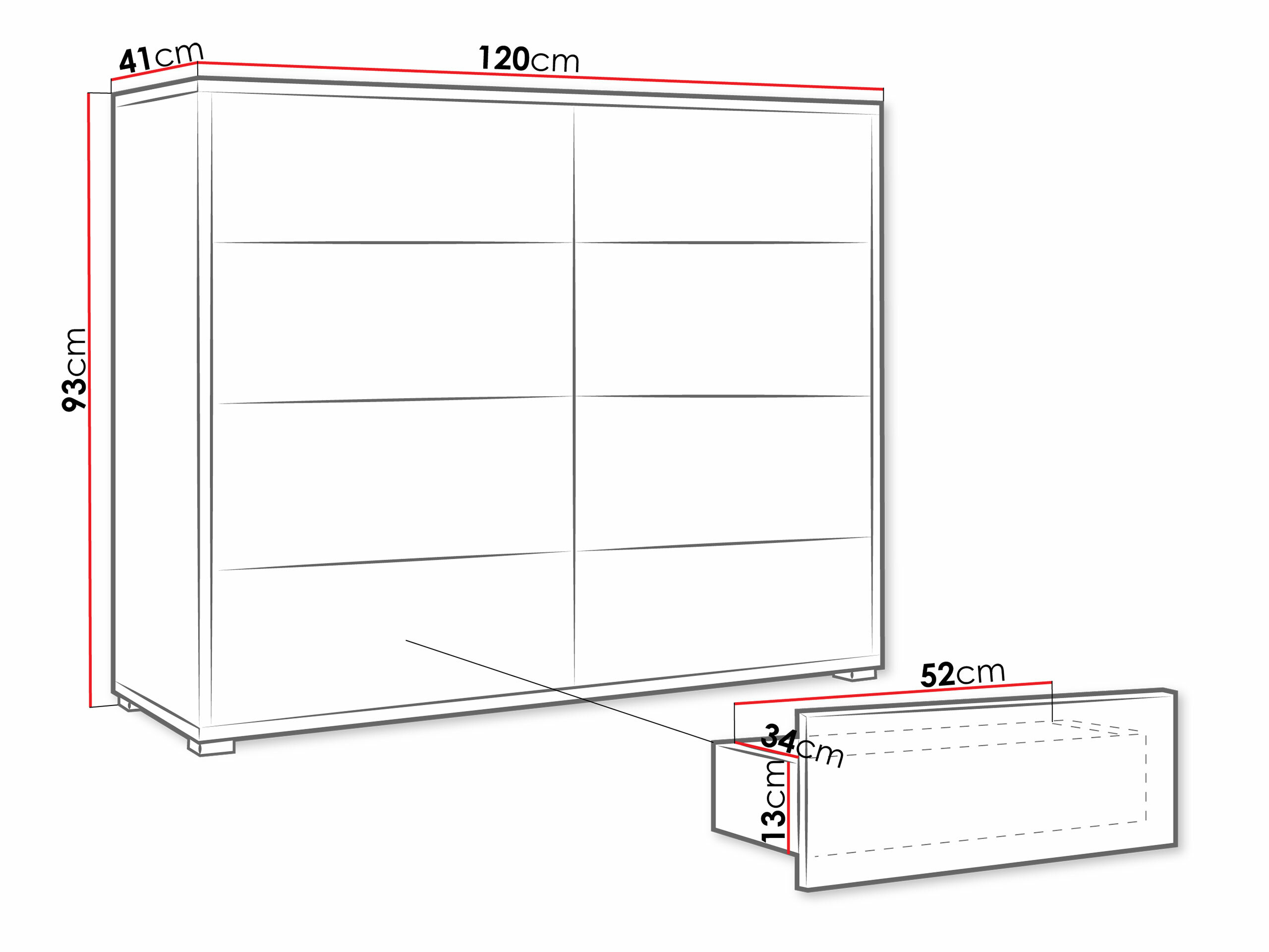 Συρταριέρα Comfivo Tutela III (Κασμίρι)