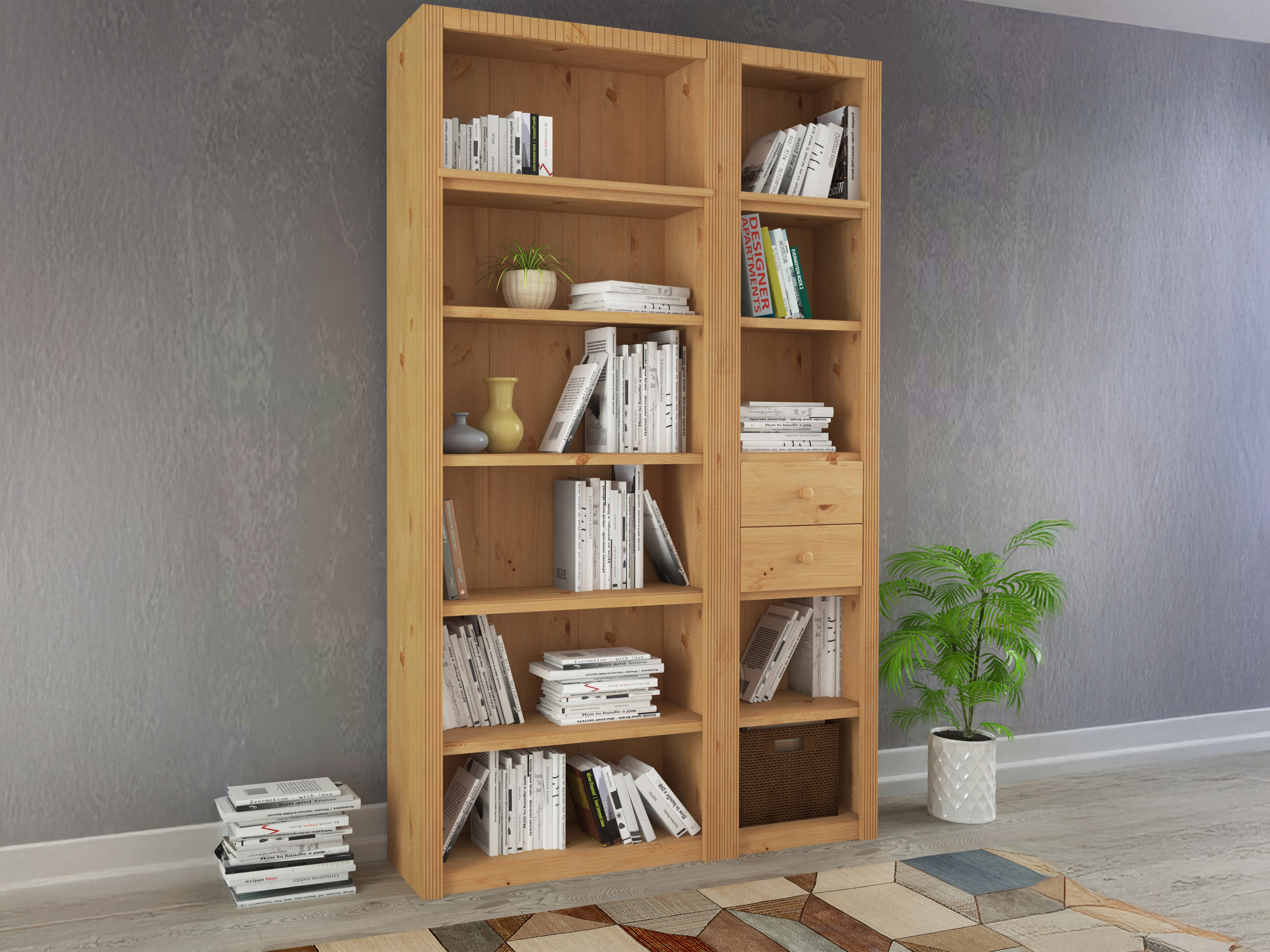 Συλλογή ραφιών Orlmara 105 (Πεύκο)