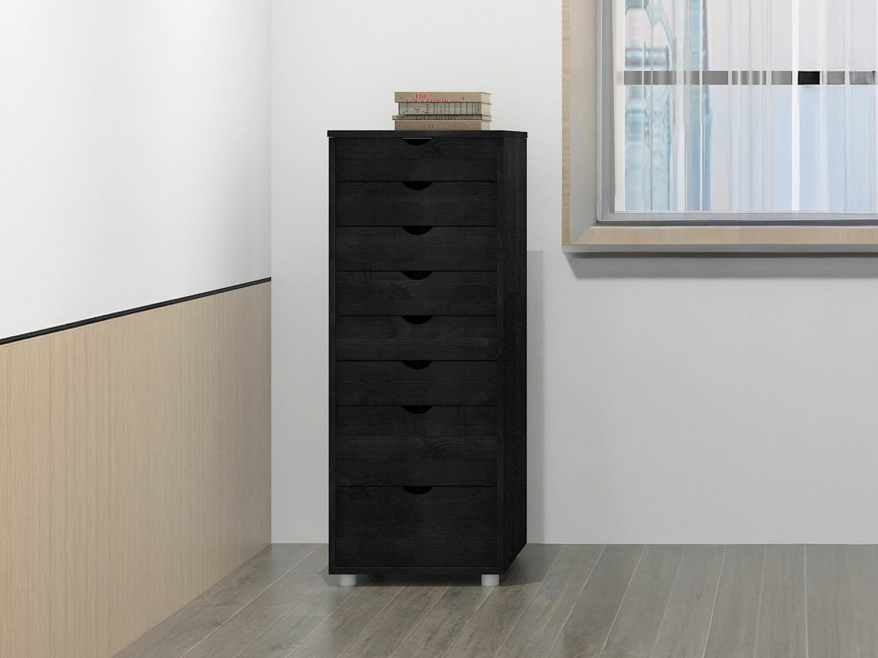 Συρταριέρα Denton 138 (Μαύρο)