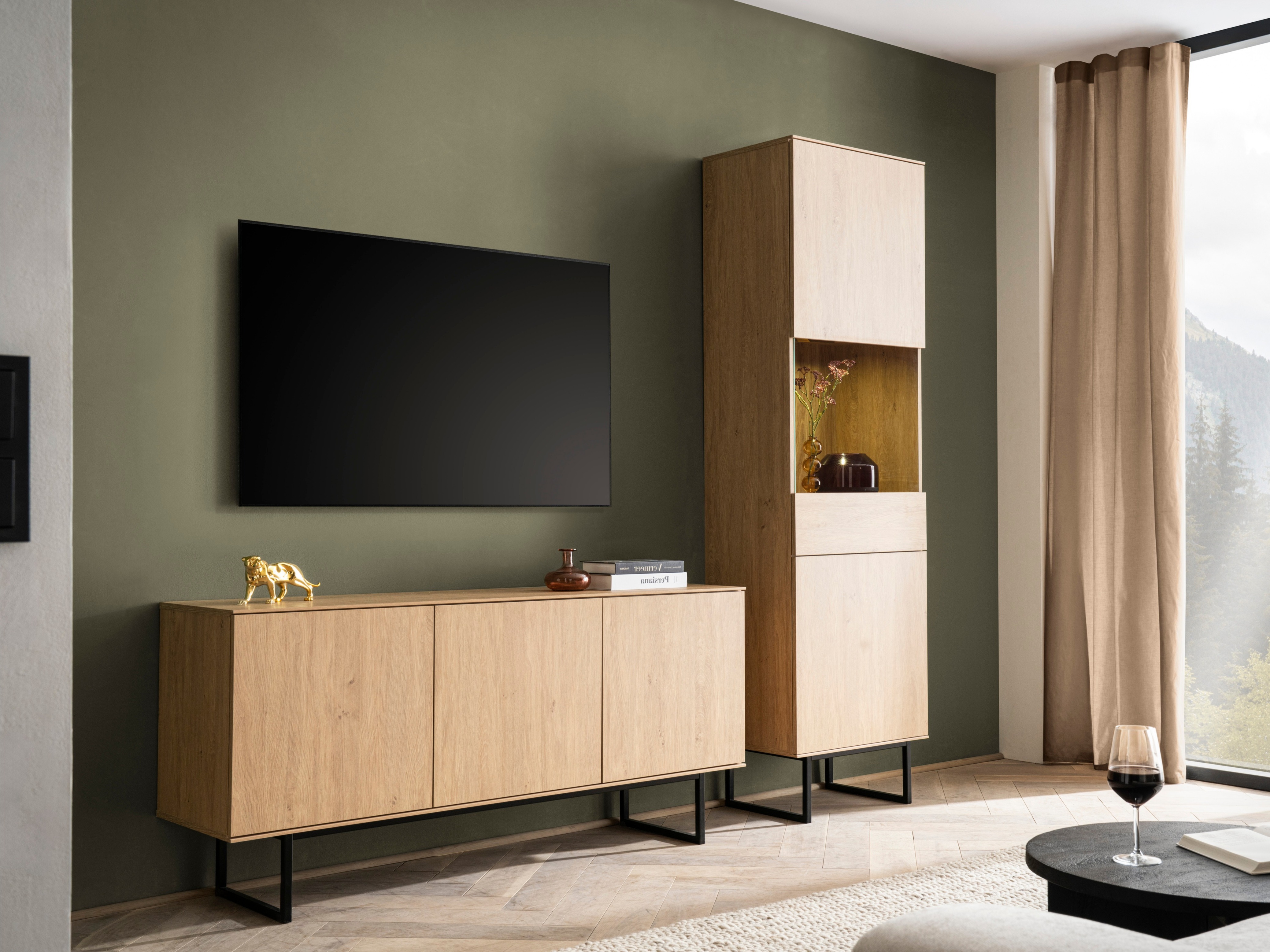 Σετ επίπλων σαλονιού Bentesa 125 (Δρυς)