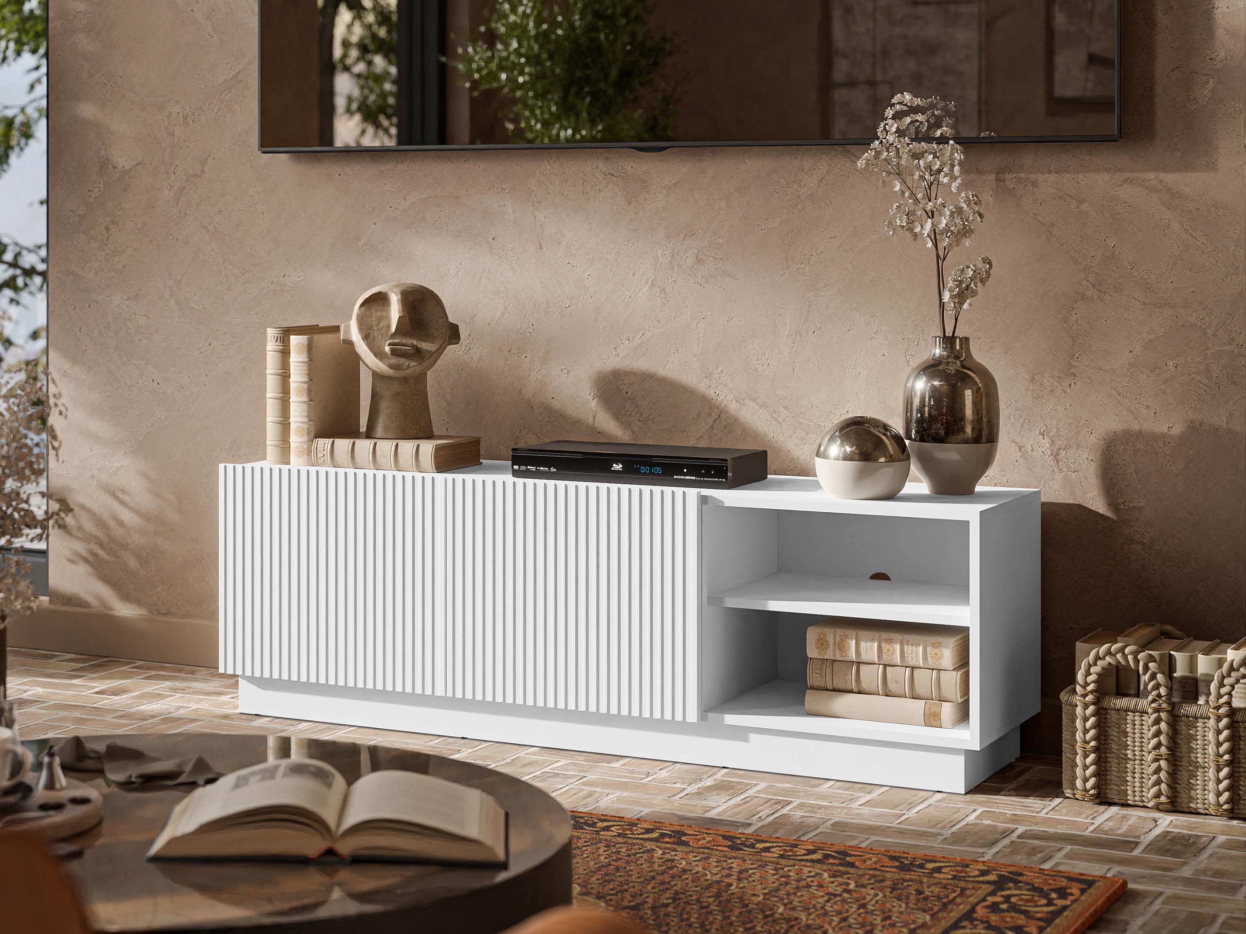 Έπιπλο τηλεόρασης Lingua (Άσπρο)