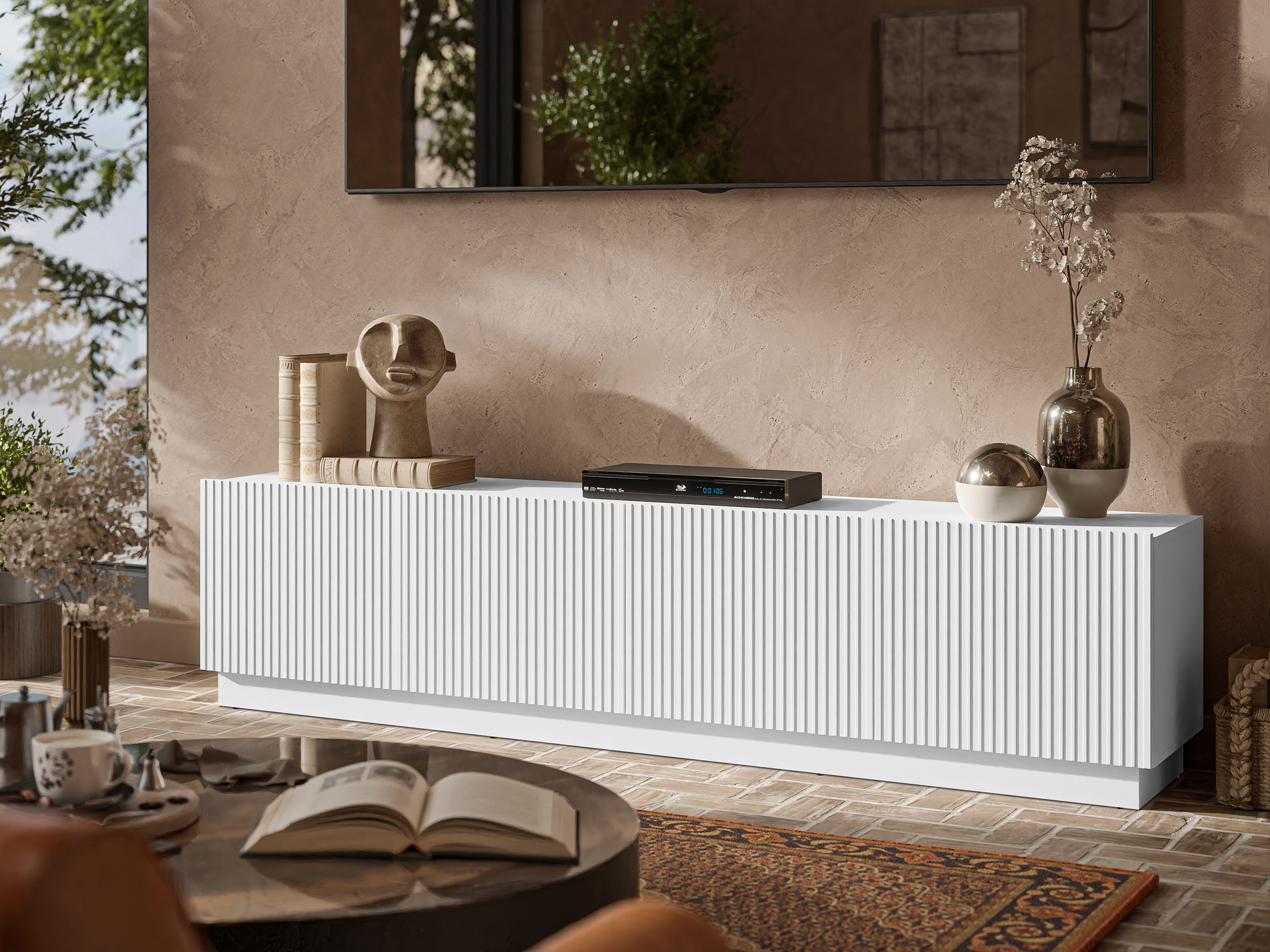 Έπιπλο τηλεόρασης Lingua I (Άσπρο)