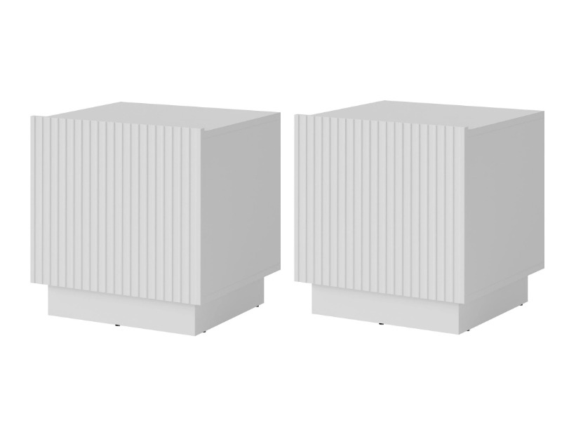 Σετ κομοδίνων Lingua (Άσπρο)