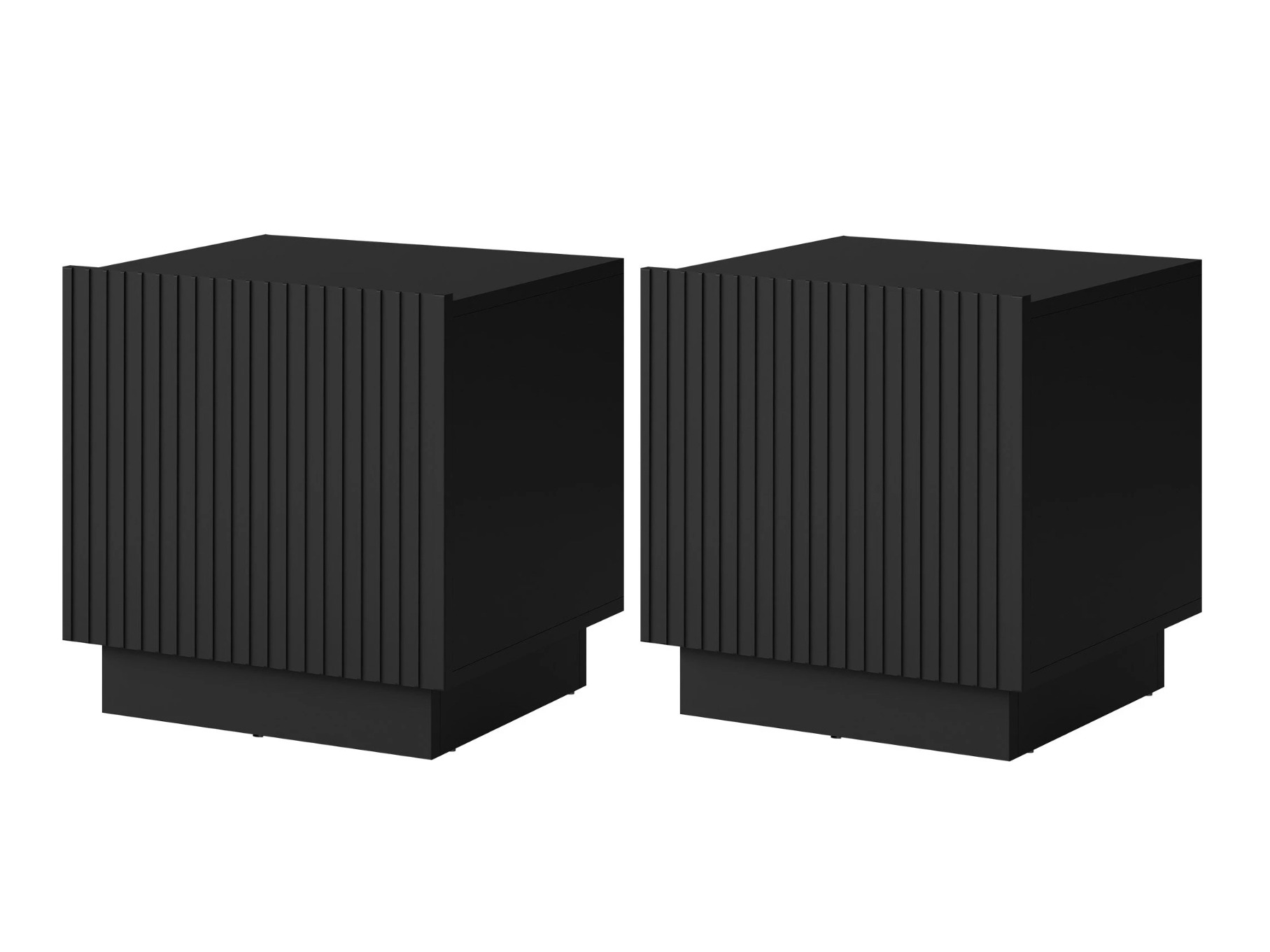 Σετ κομοδίνων Lingua (Μαύρο)