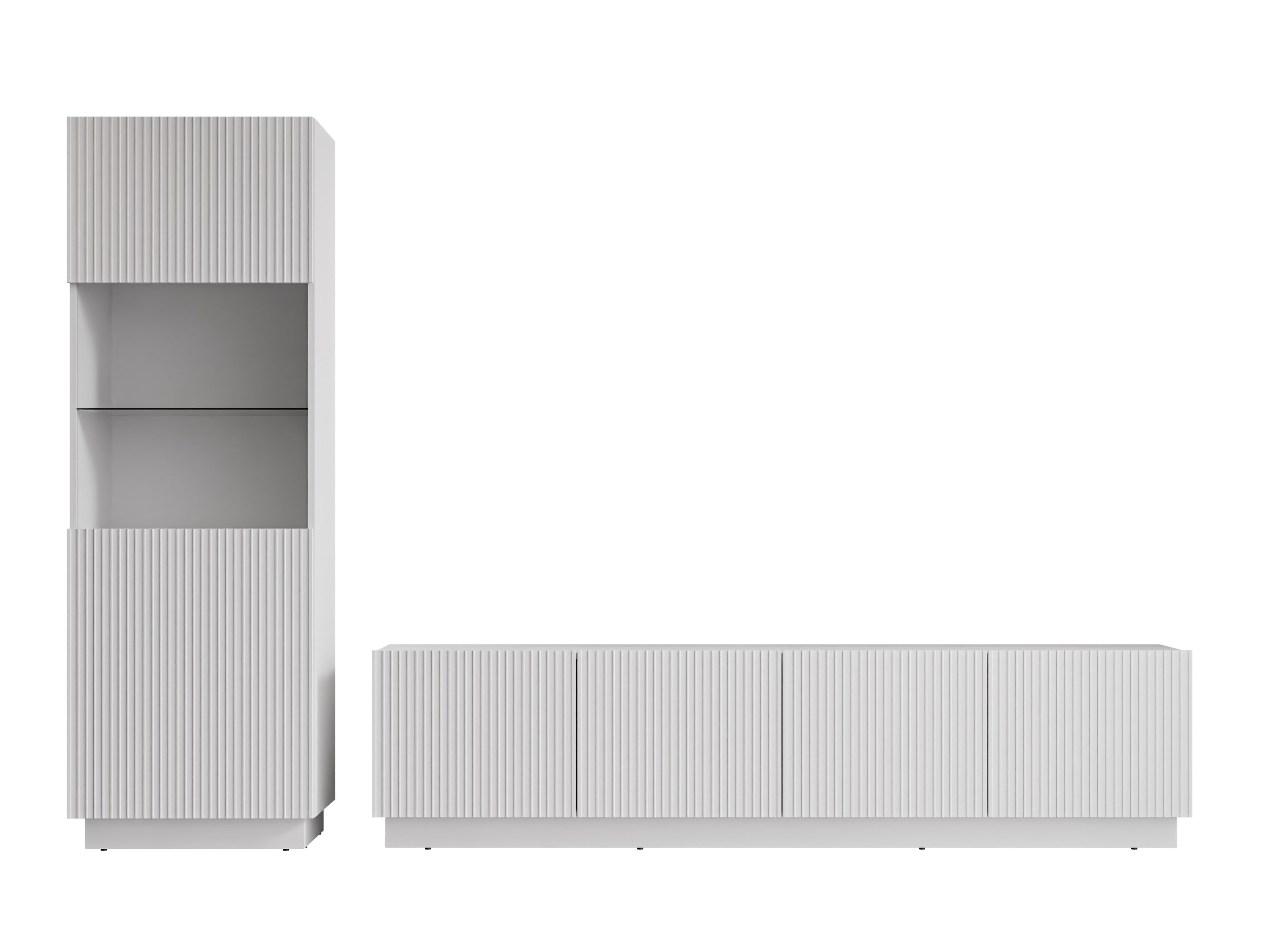 Σετ επίπλων σαλονιού Lingua (Άσπρο)