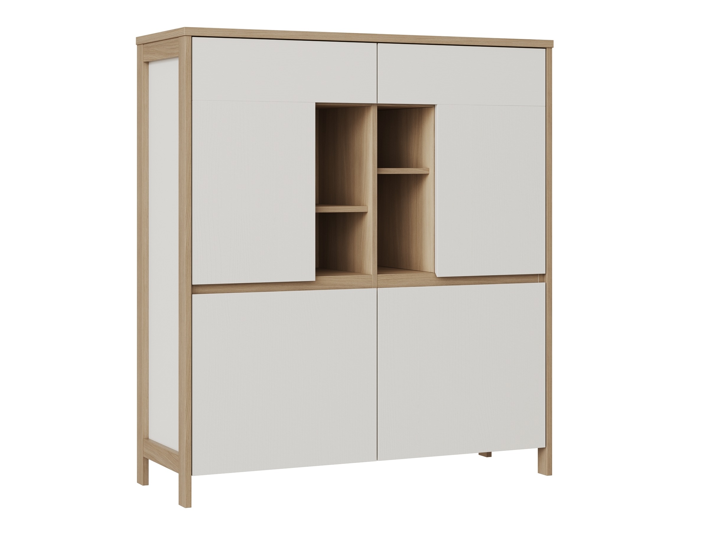 Sideboard Fermaru 106 (White + Oak)