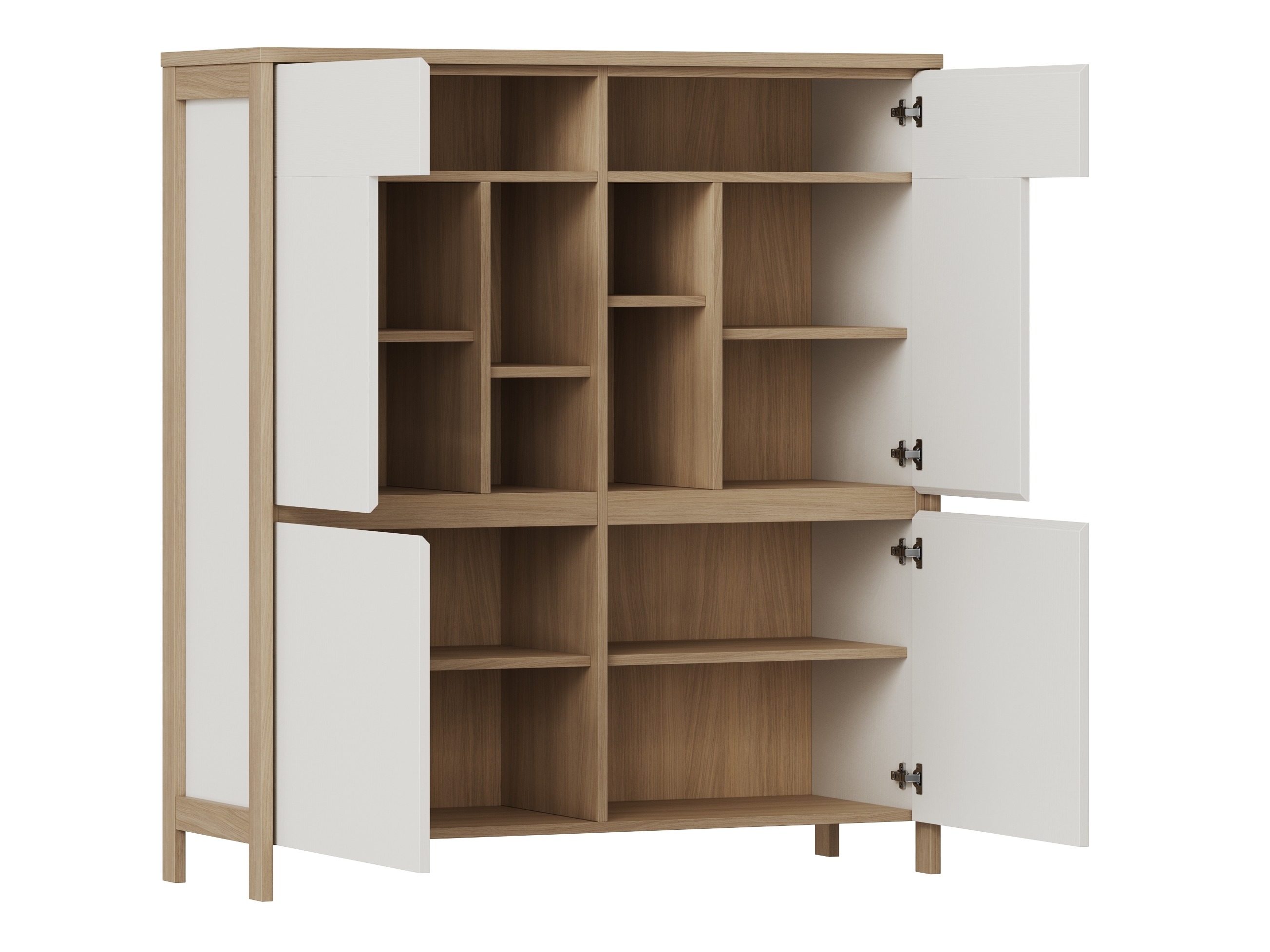 Sideboard Fermaru 106 (White + Oak)
