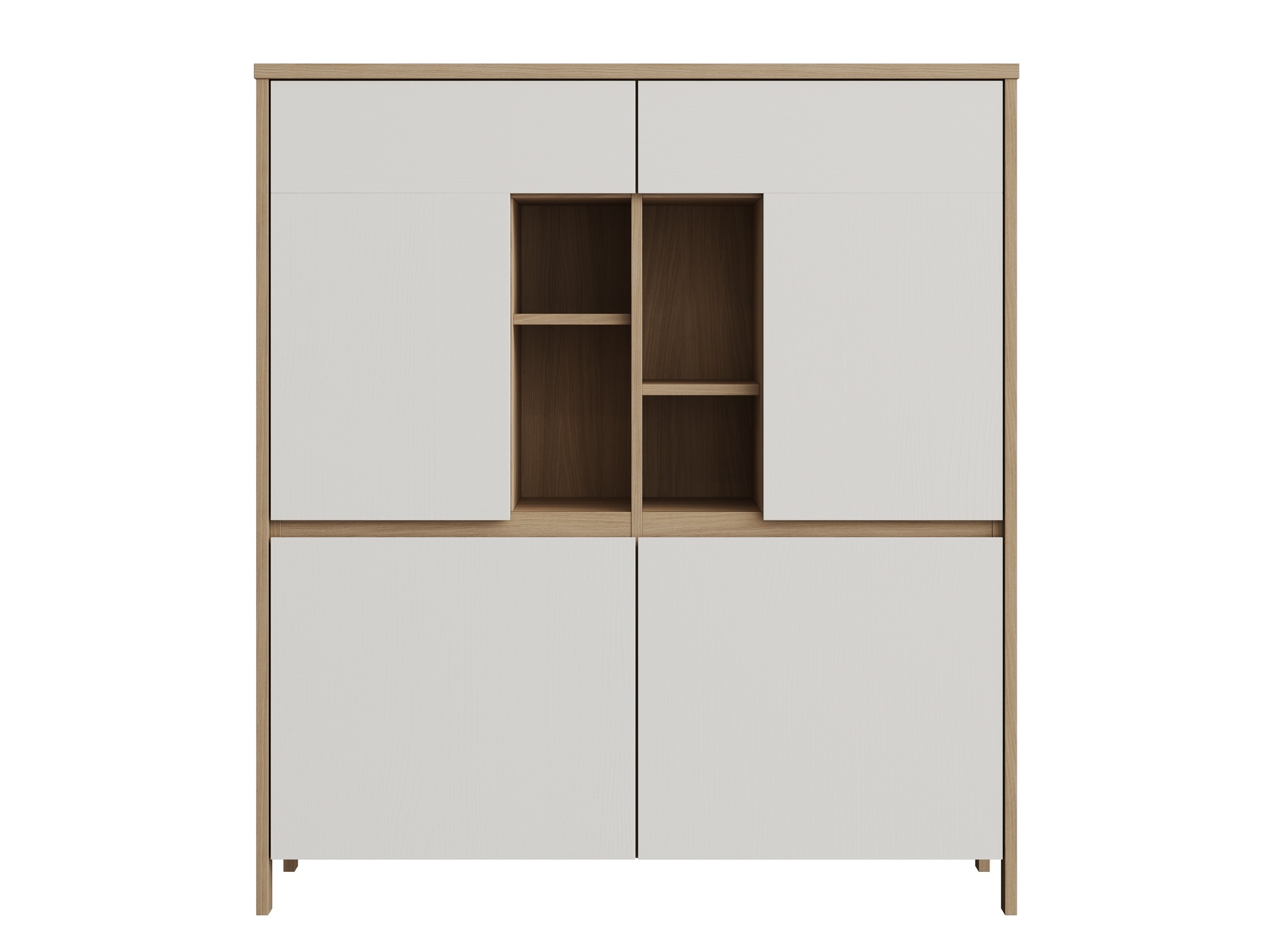 Sideboard Fermaru 106 (White + Oak)