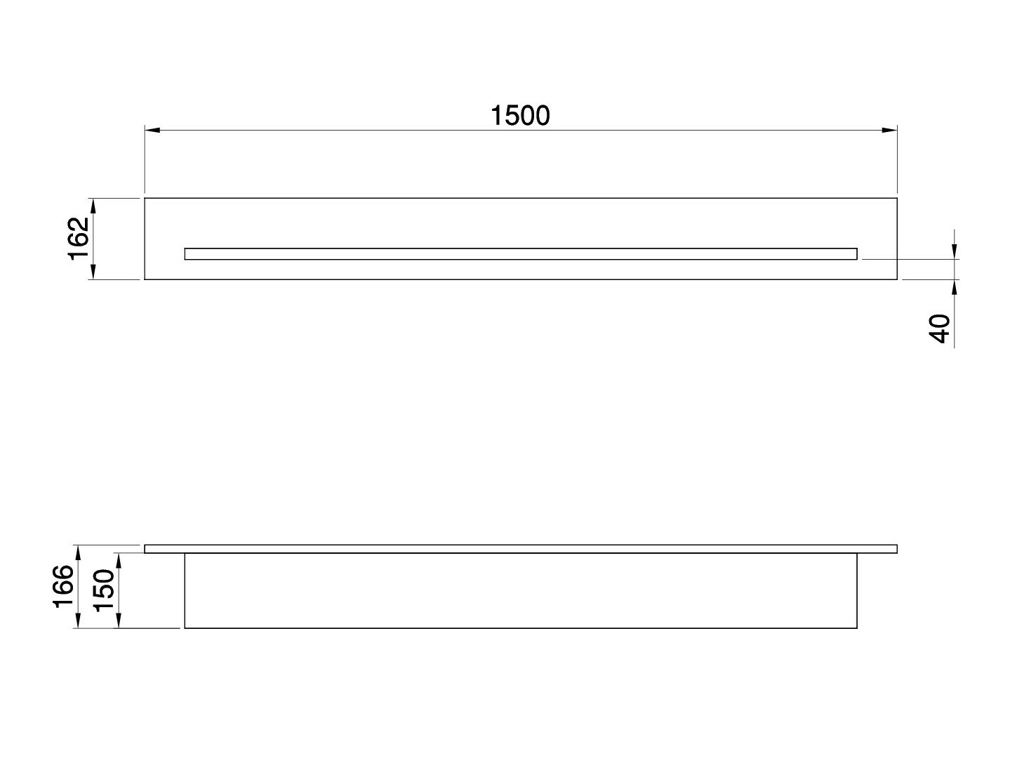 Ράφι τοίχου Fermaru 108 (Άσπρο + Δρυς)