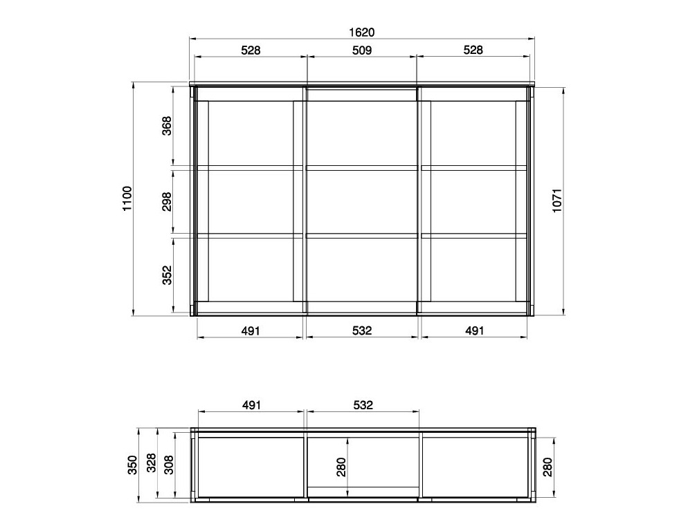 Furniture set Fermaru 114 (White + Oak)
