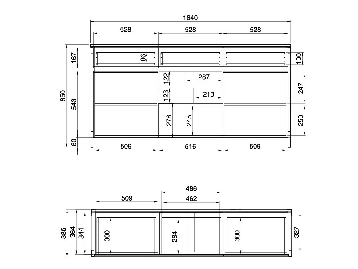 Furniture set Fermaru 114 (White + Oak)