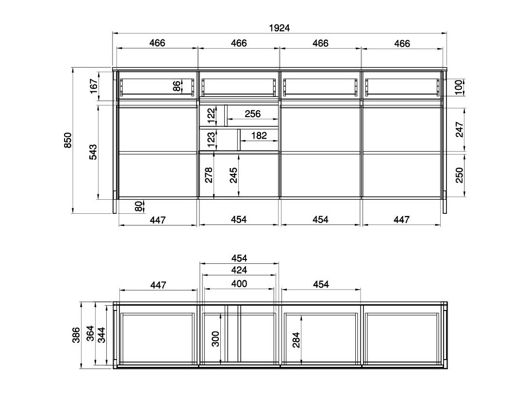 Home office set Fermaru 117 (White + Oak)