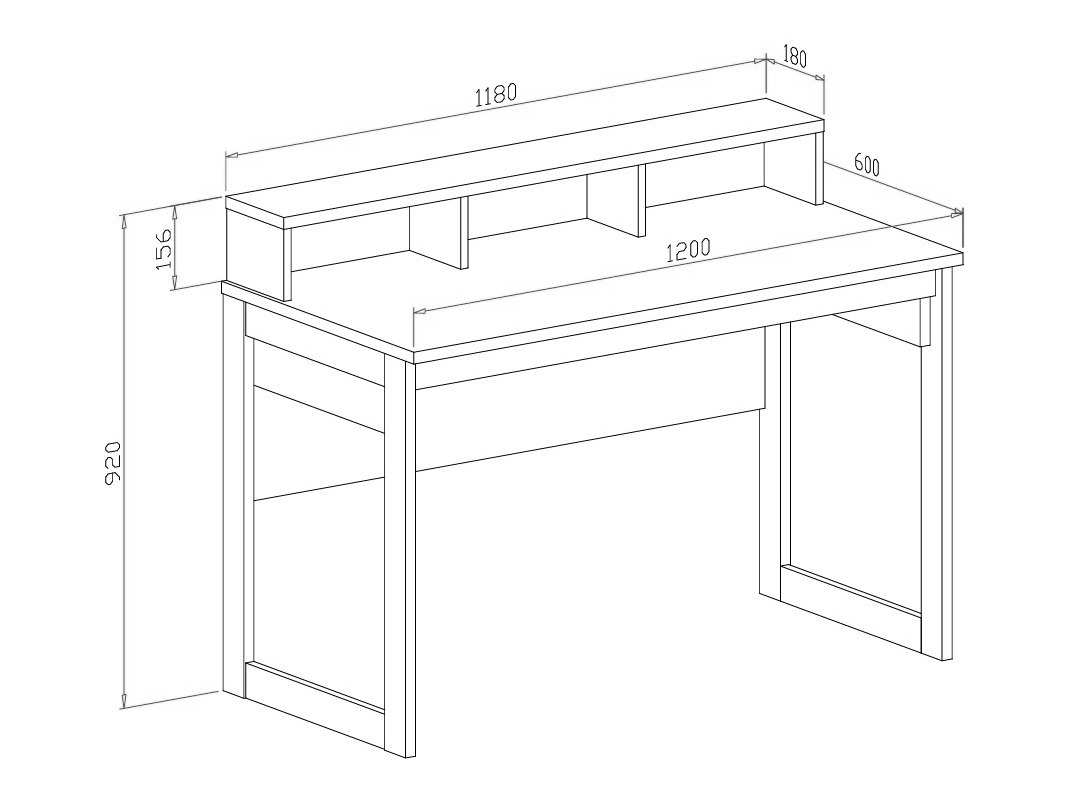 Σετ γραφείου για το σπίτι Fermaru 116 (Σκονισμένο πράσινο + Δρυς)