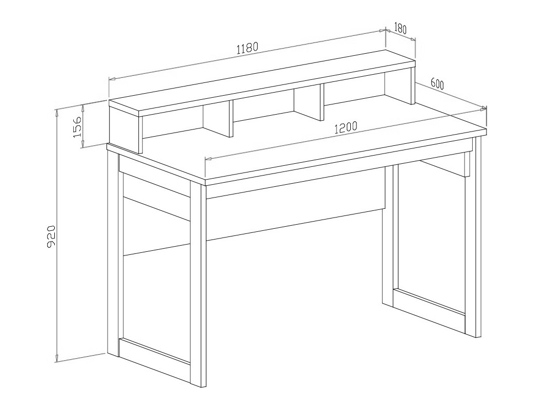 Σετ γραφείου για το σπίτι Fermaru 117 (Σκονισμένο πράσινο + Δρυς)