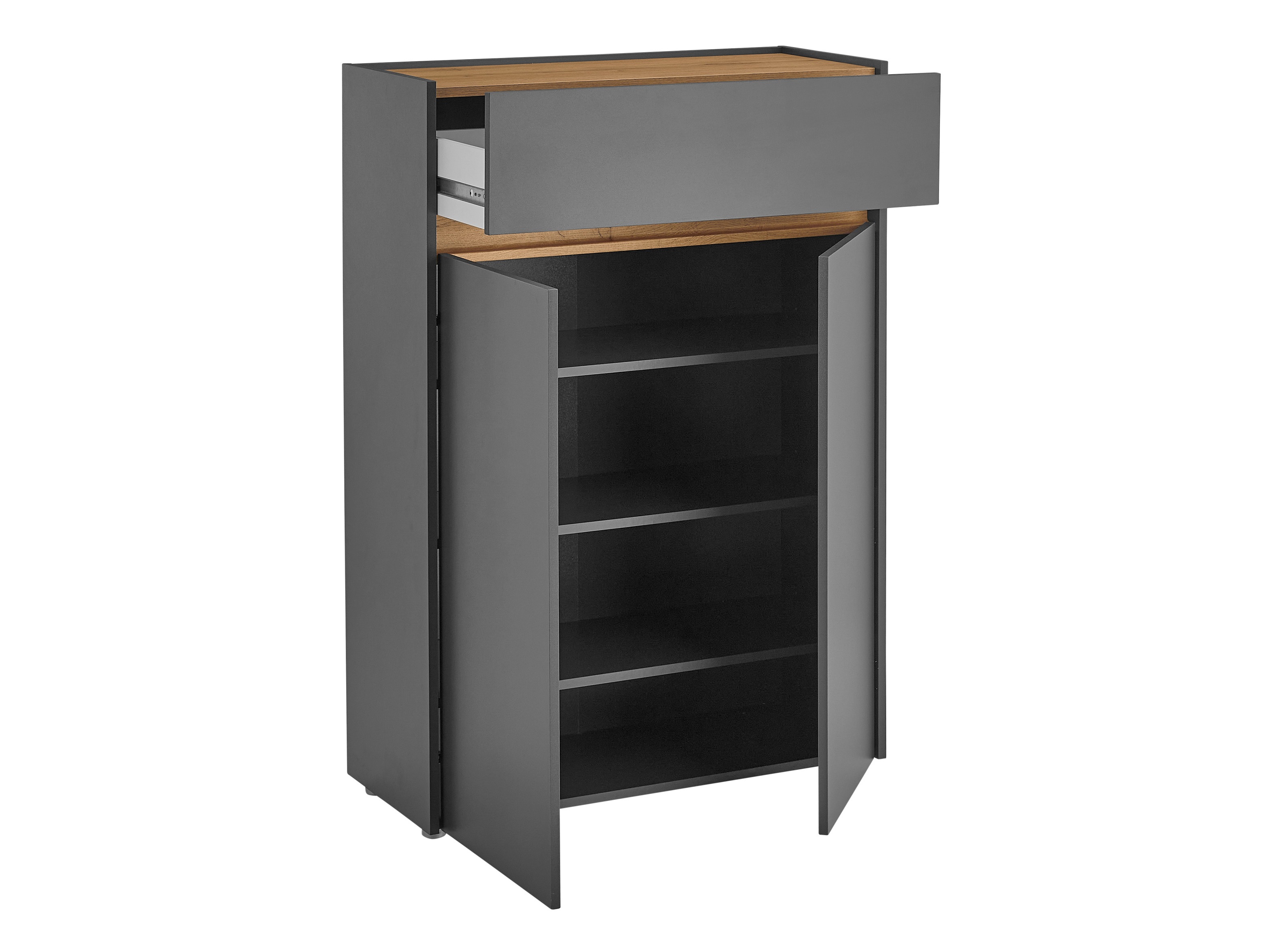 Hallway set Elbsori 176 (Anthracite + Wotan Oak)