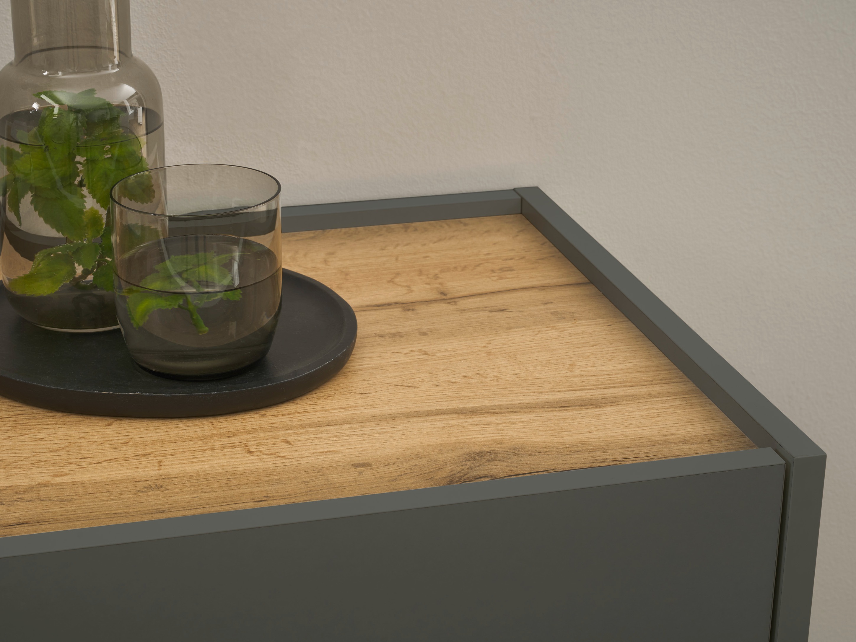 Hallway set Elbsori 176 (Anthracite + Wotan Oak)