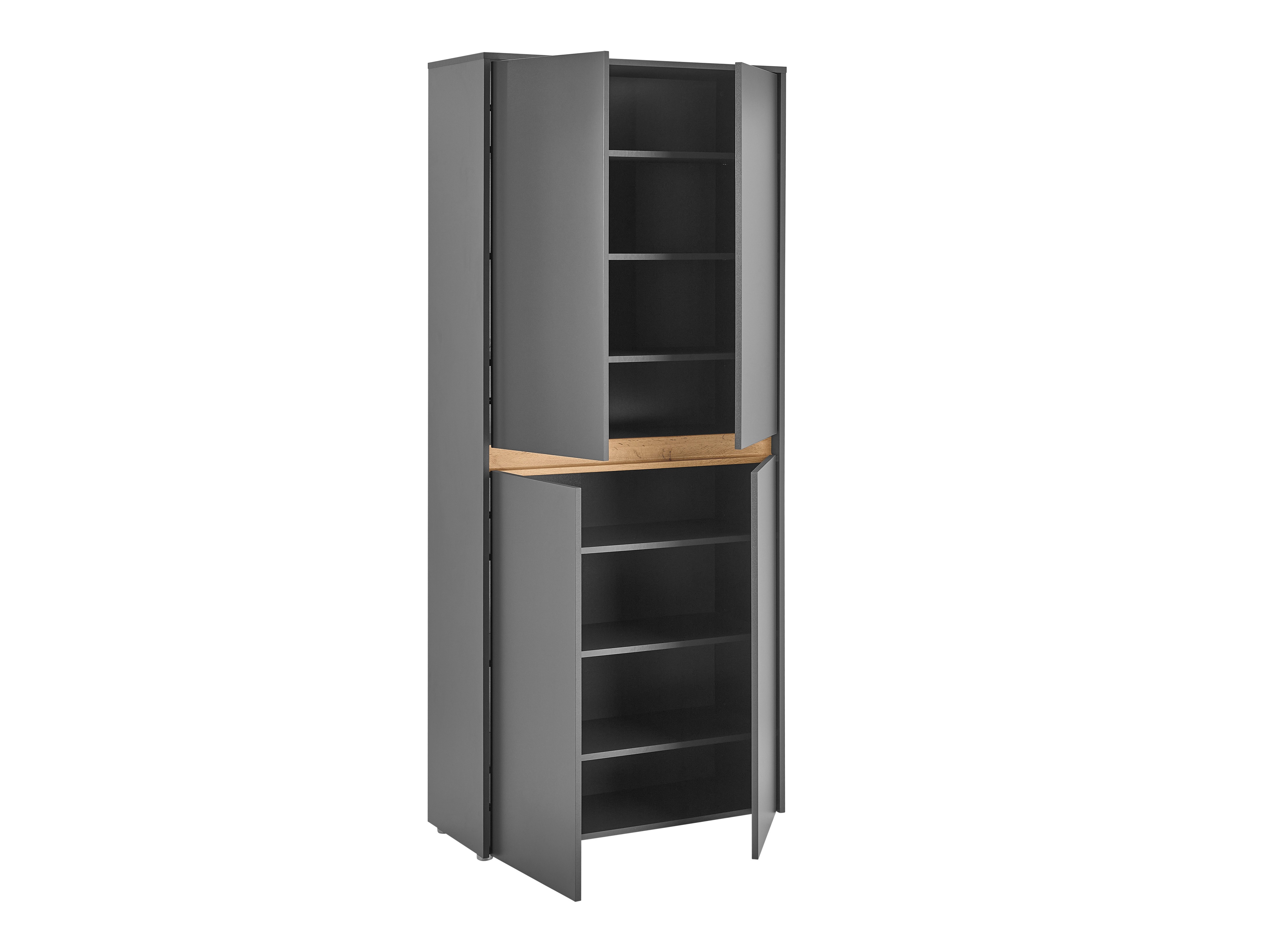 Hallway set Elbsori 177 (Anthracite + Wotan Oak)