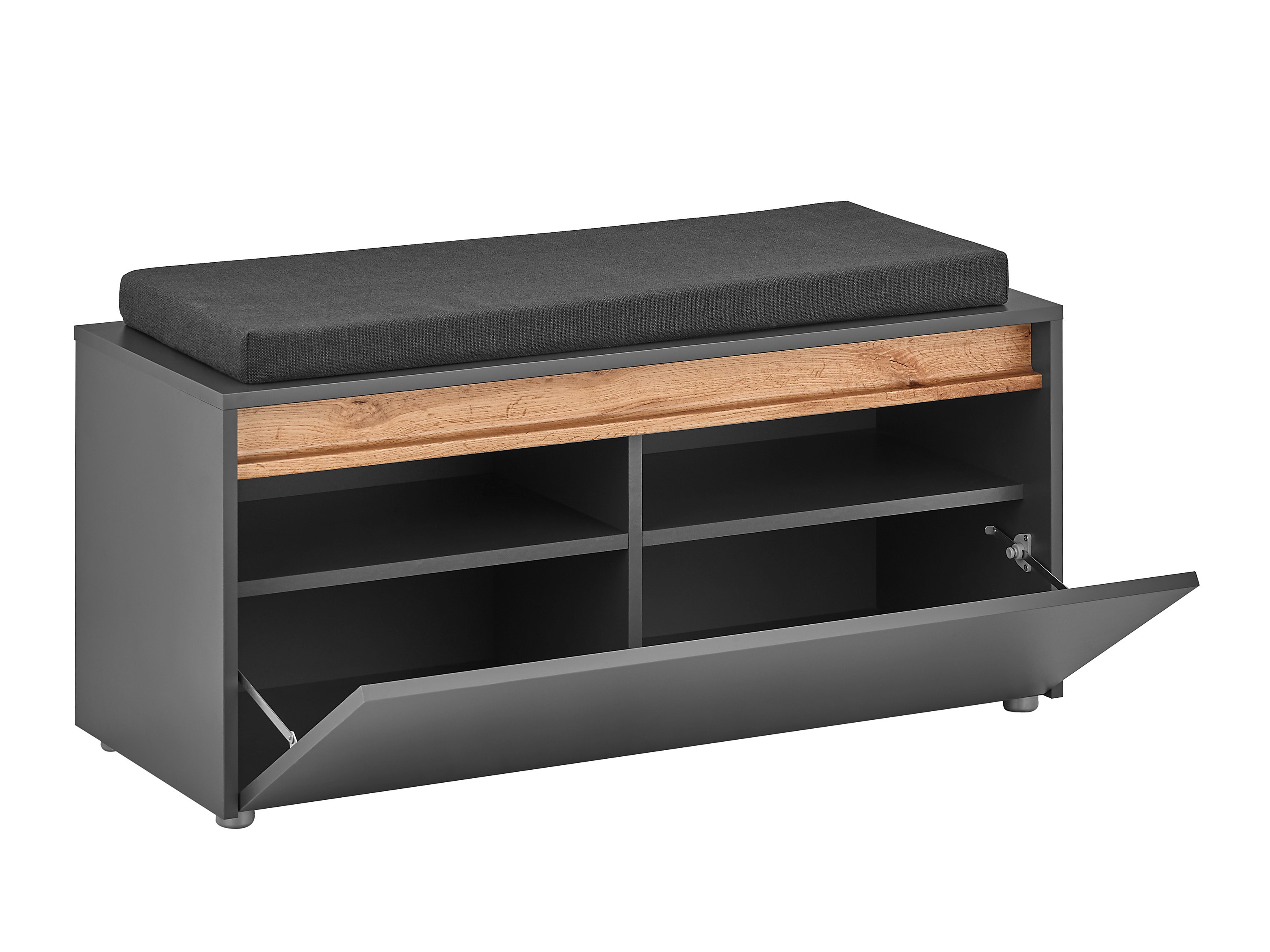 Hallway set Elbsori 177 (Anthracite + Wotan Oak)