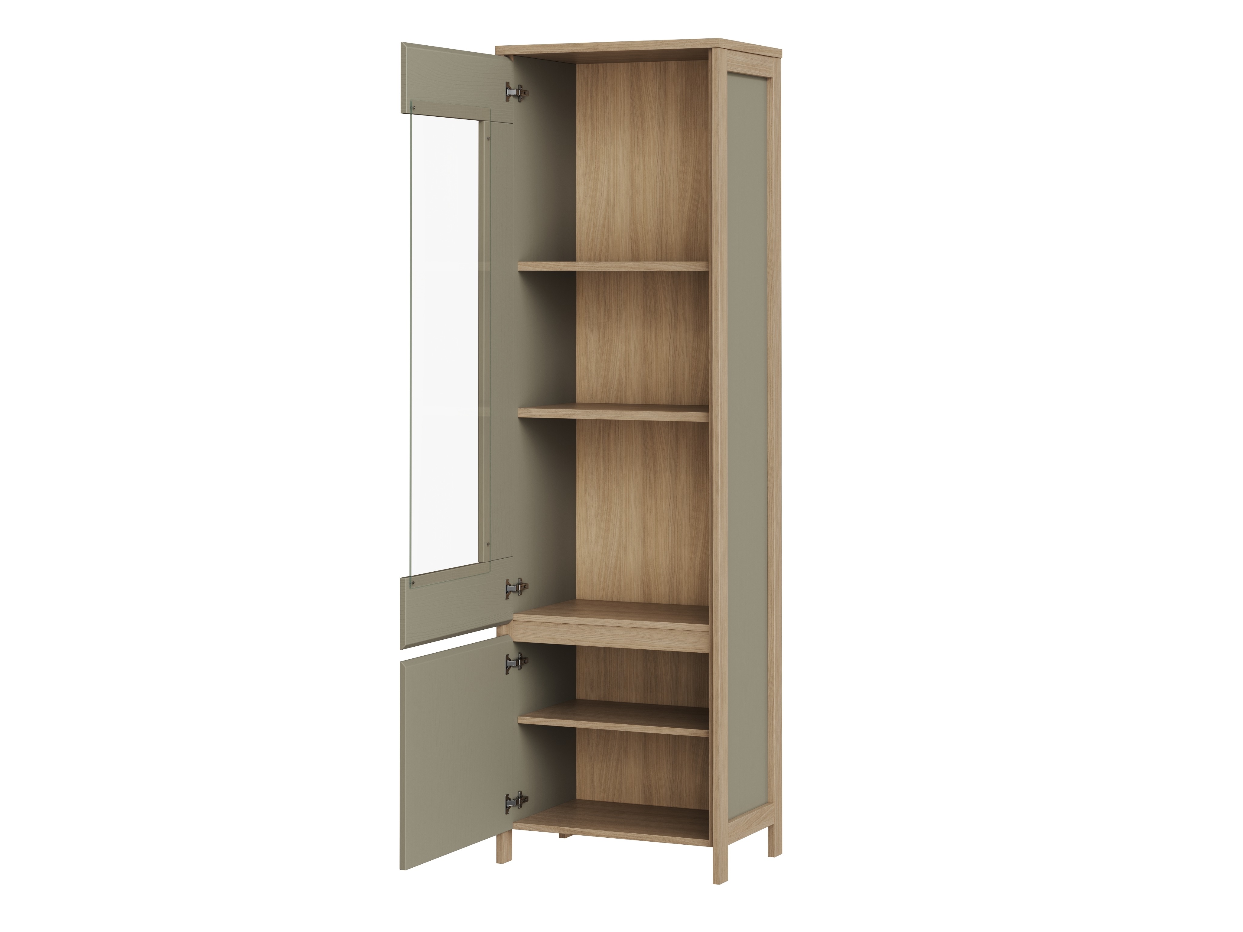 Σετ επίπλων σαλονιού Fermaru 110 (Σκονισμένο πράσινο + Δρυς)