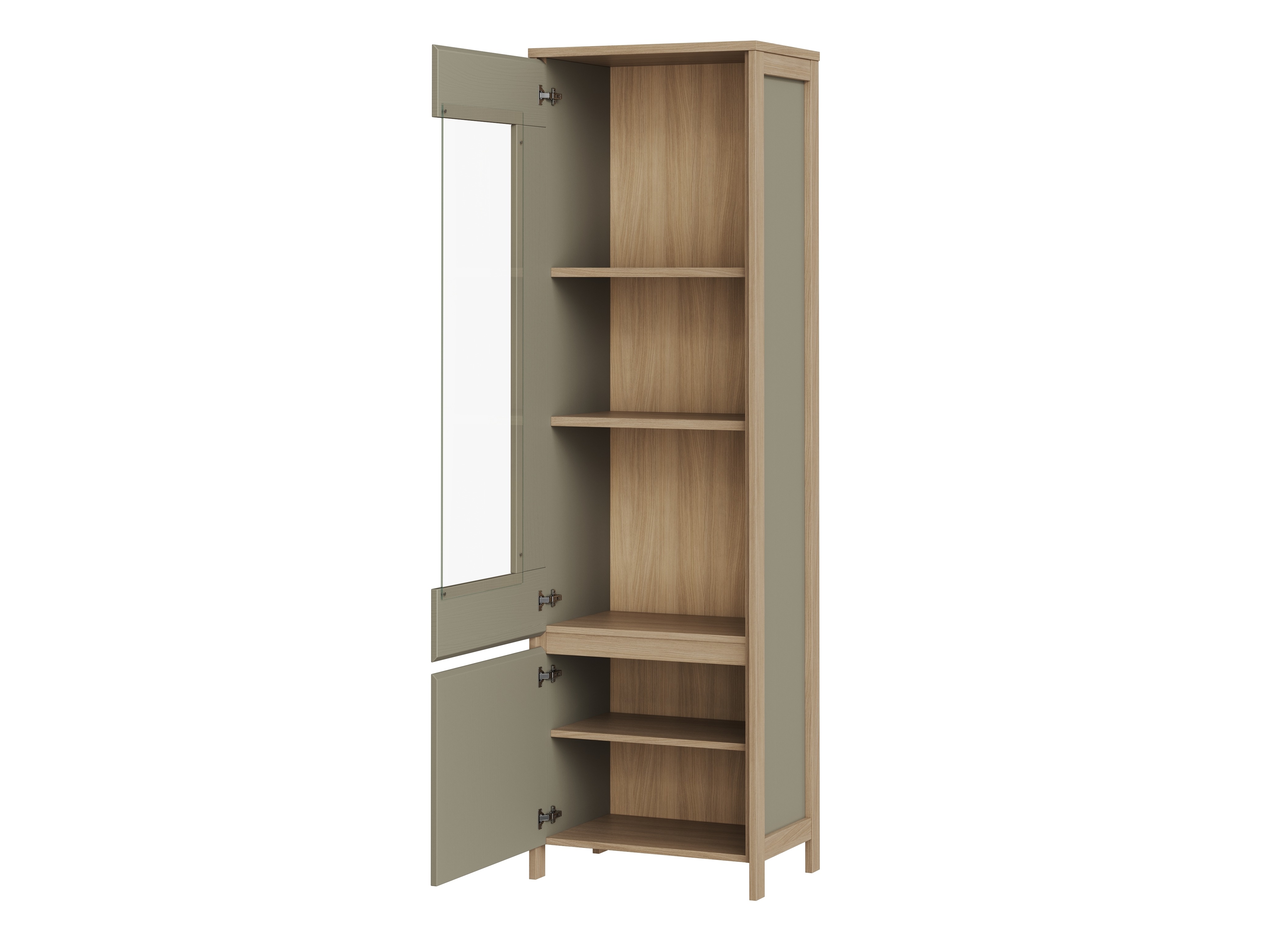 Σετ επίπλων σαλονιού Fermaru 113 (Σκονισμένο πράσινο + Δρυς)