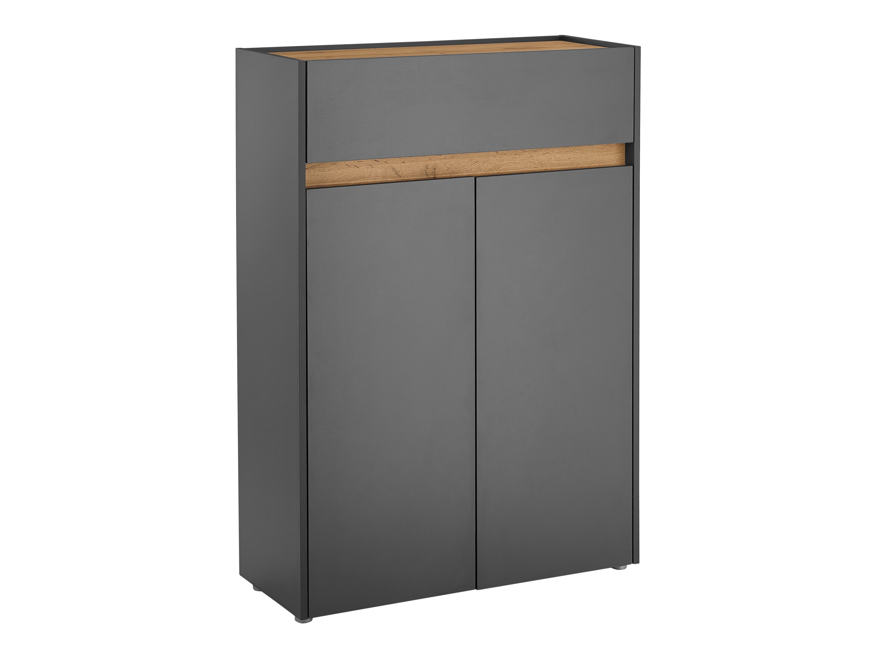Shoe shelf Elbsori 173 (Anthracite + Wotan Oak)