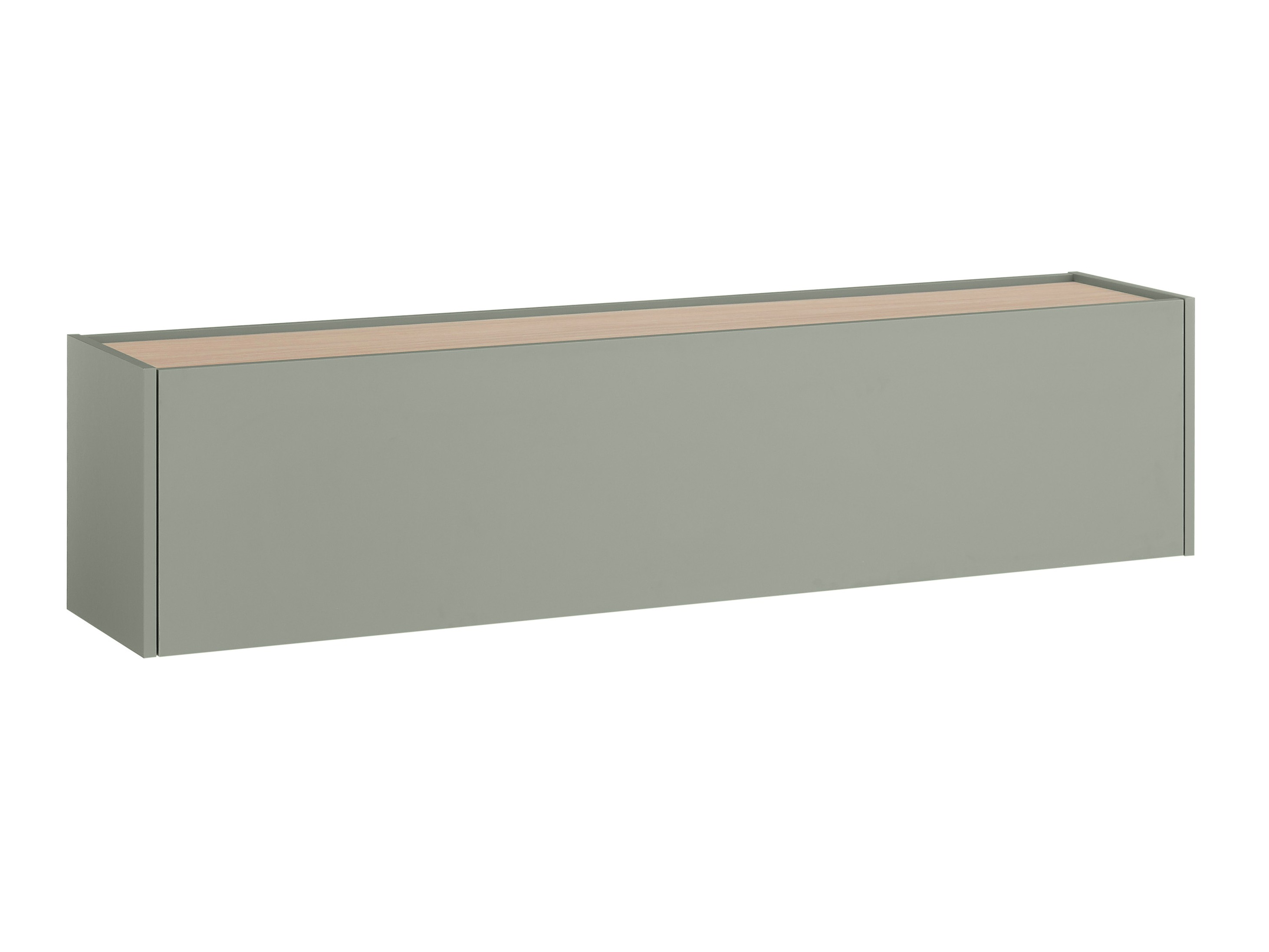 TV stand Elbsori 108 (Green + Oak)