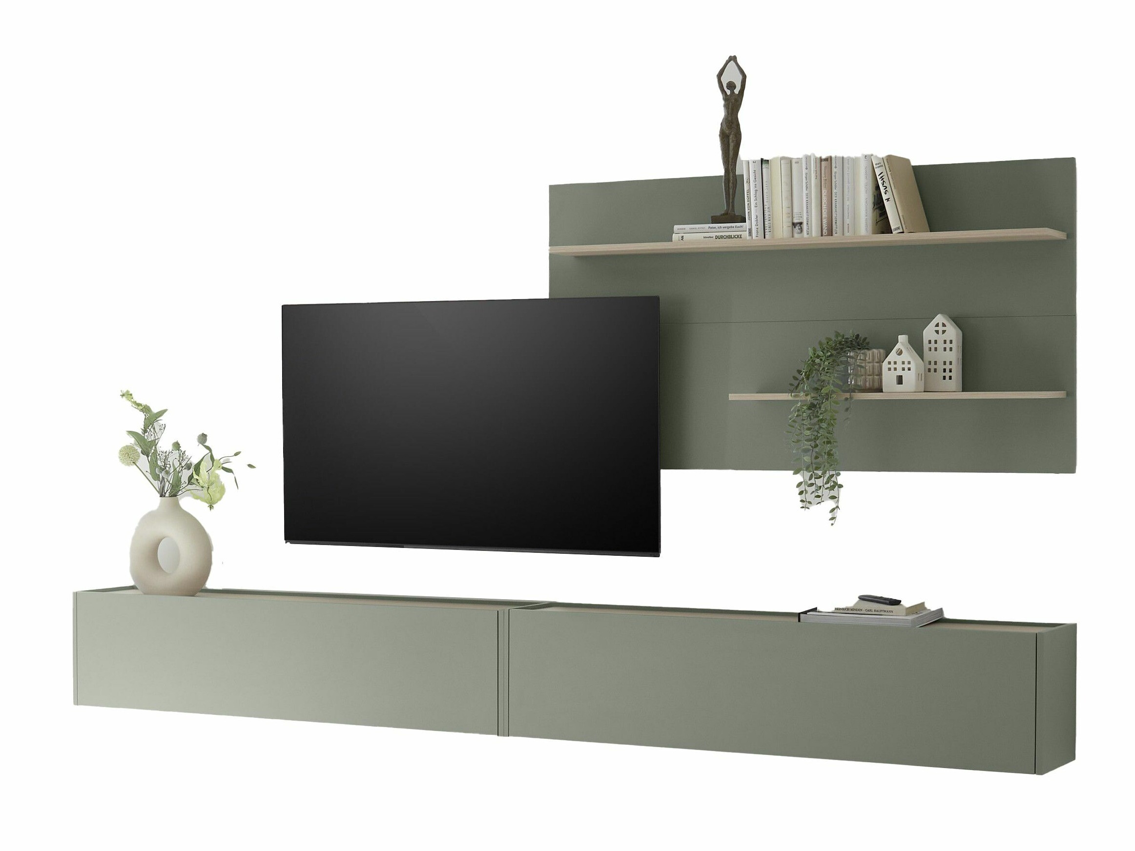 Living room set Elbsori 120 (Green + Oak)