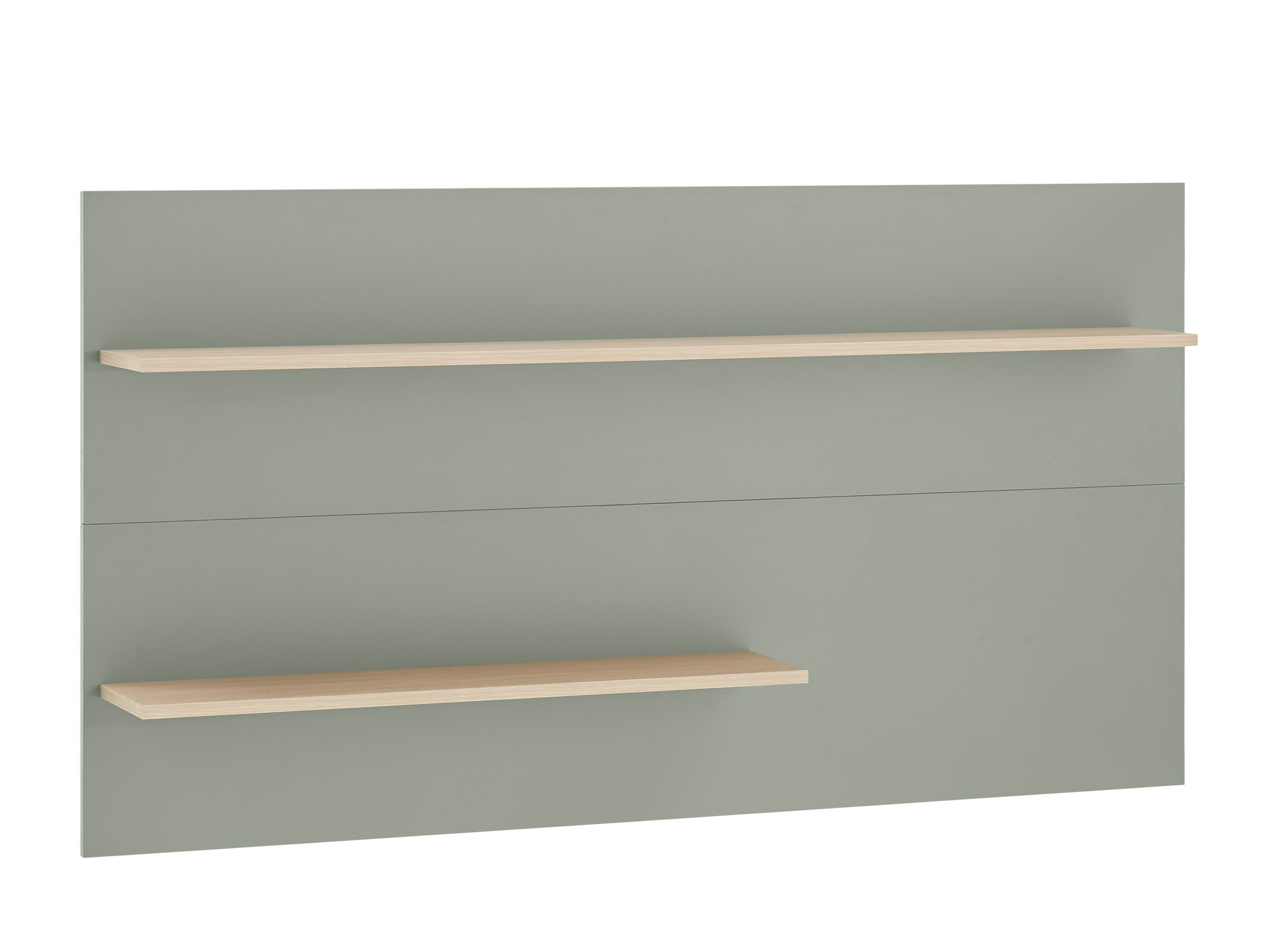 Wall shelf Elbsori 112 (Green + Oak)