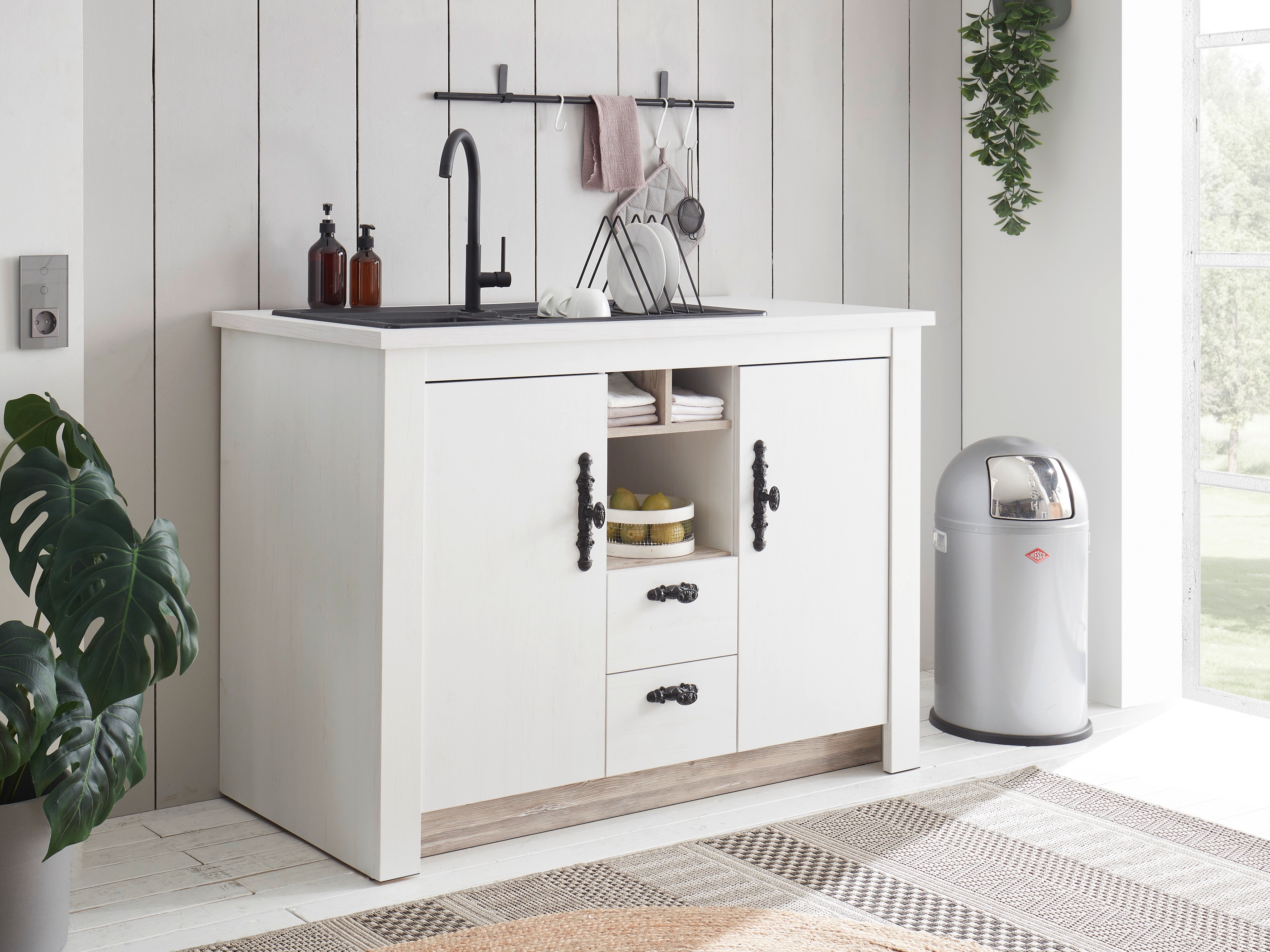 Πολυμορφικό ντουλάπι με συρτάρι και πόρτες Flora 100