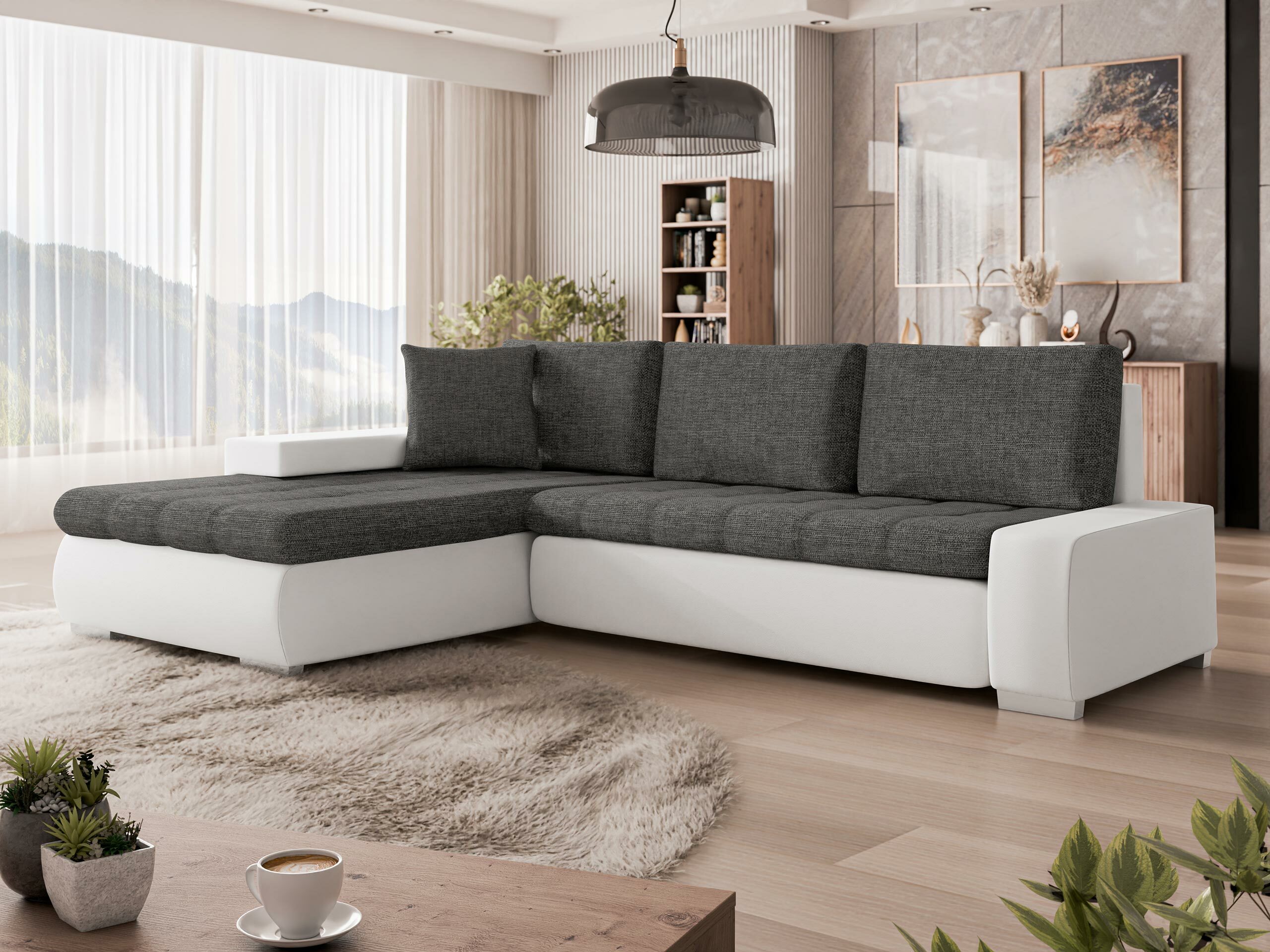 Γωνιακός Καναπές Comfivo Nitor I (Soft 017 + Lux 06)