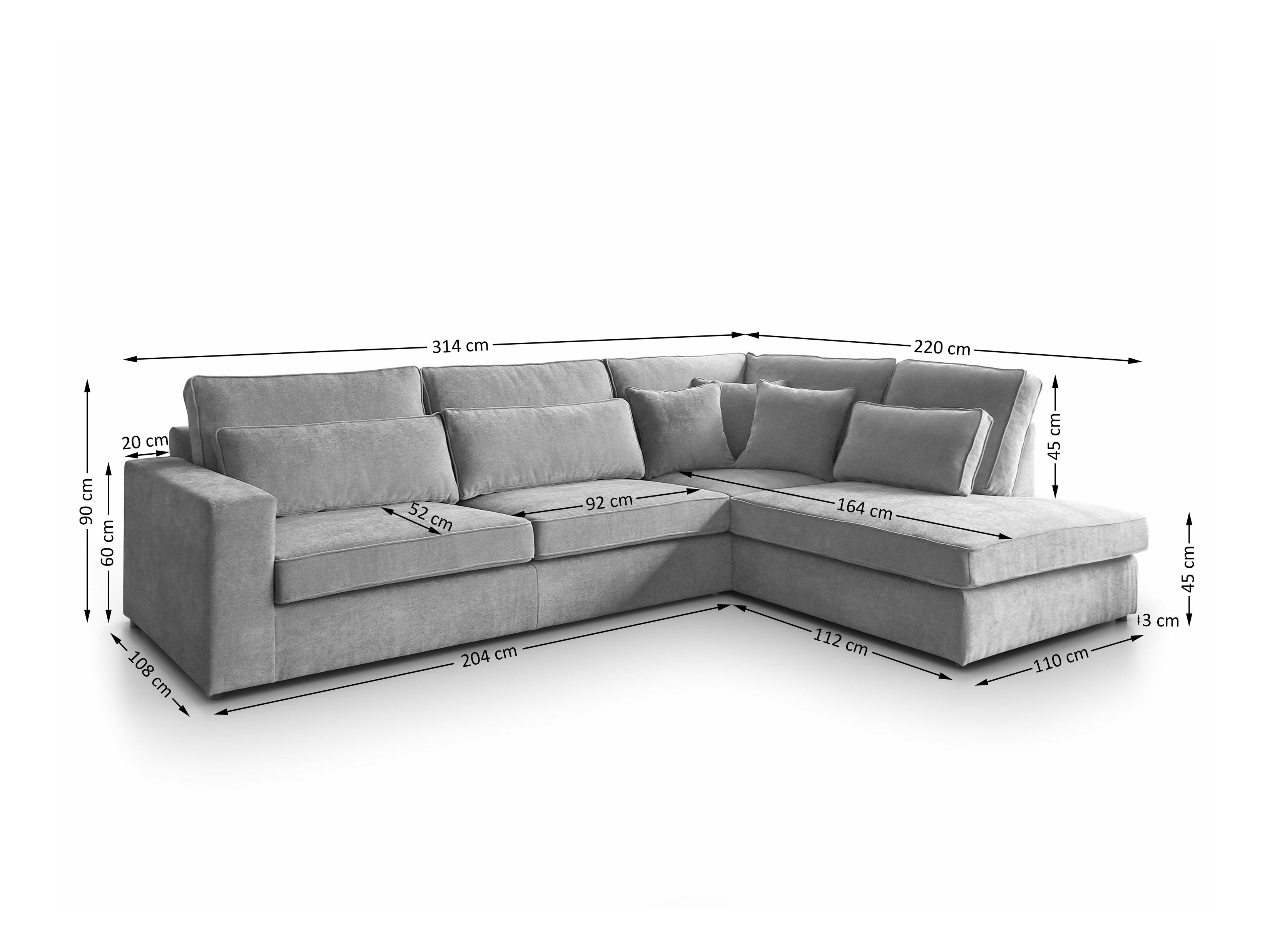 Γωνιακός Καναπές Margate 122 (Sereno 693)