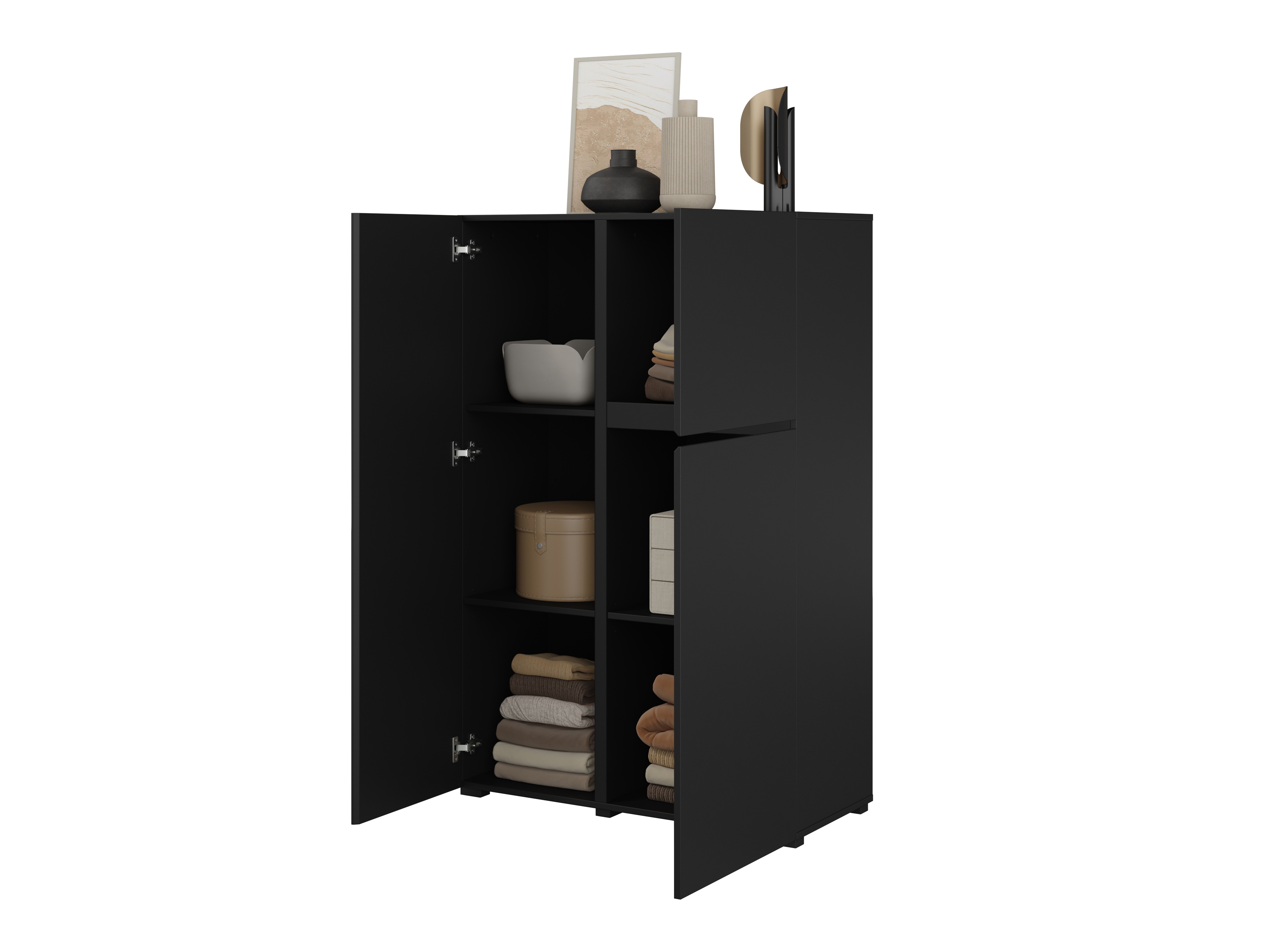 Βιβλιοθήκη Elbleve 102 (Μαύρο)