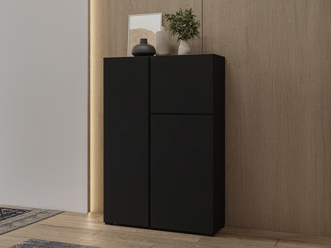 Βιβλιοθήκη Elbleve 102 (Μαύρο)