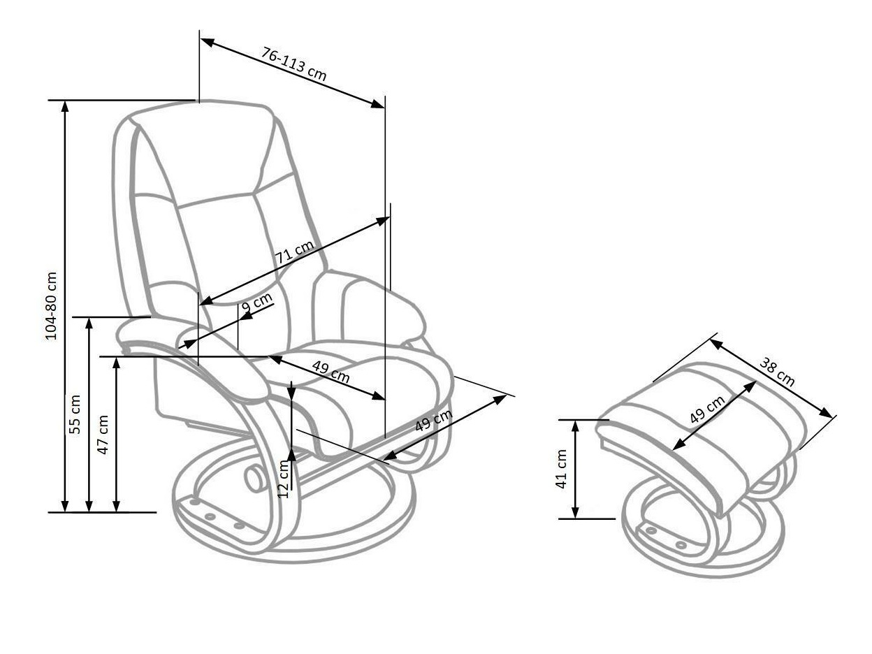 Πολυθρόνα Houston 573 (Μαύρο)