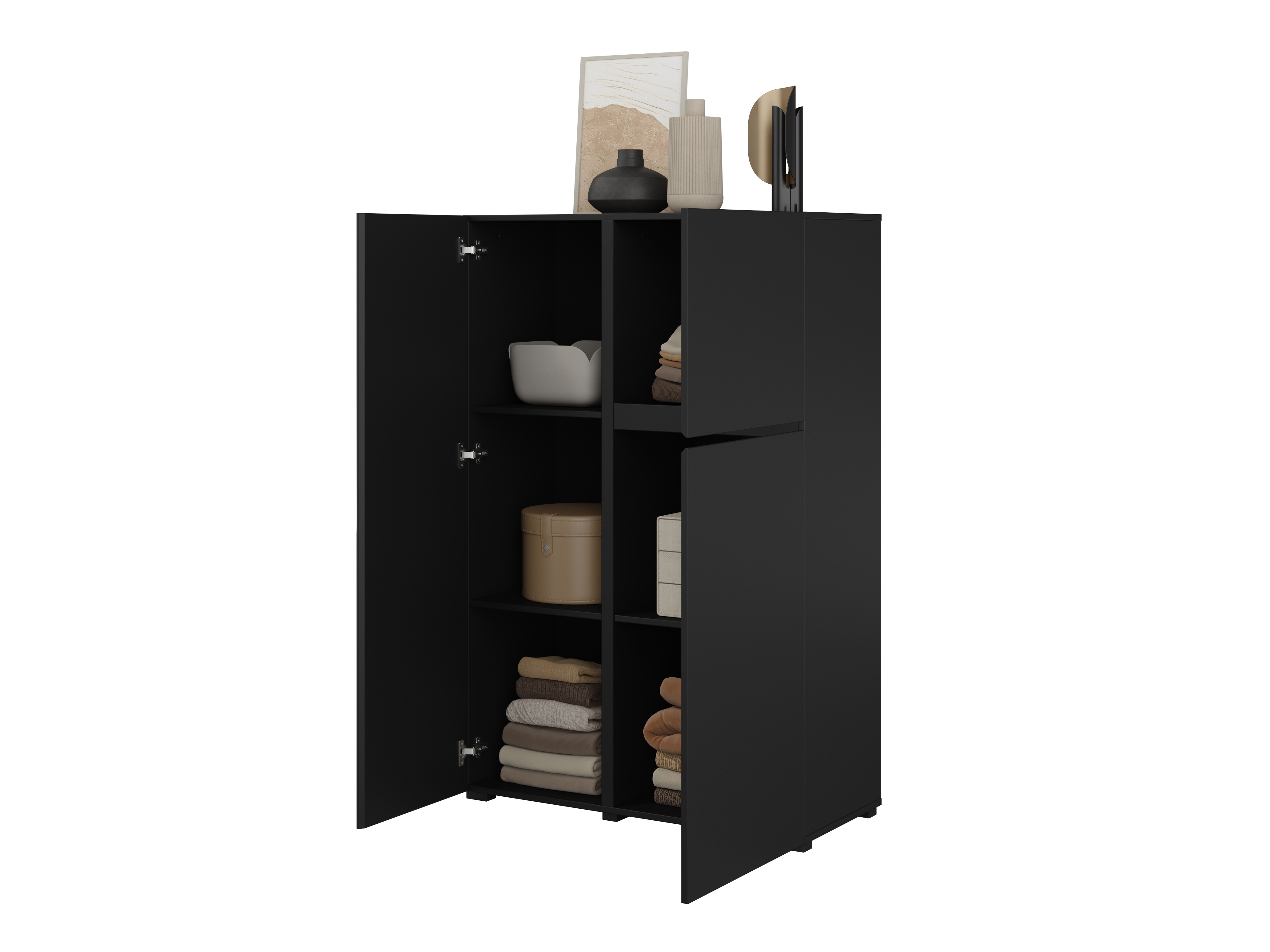 Σετ επίπλων σαλονιού Elbleve 104 (Μαύρο)