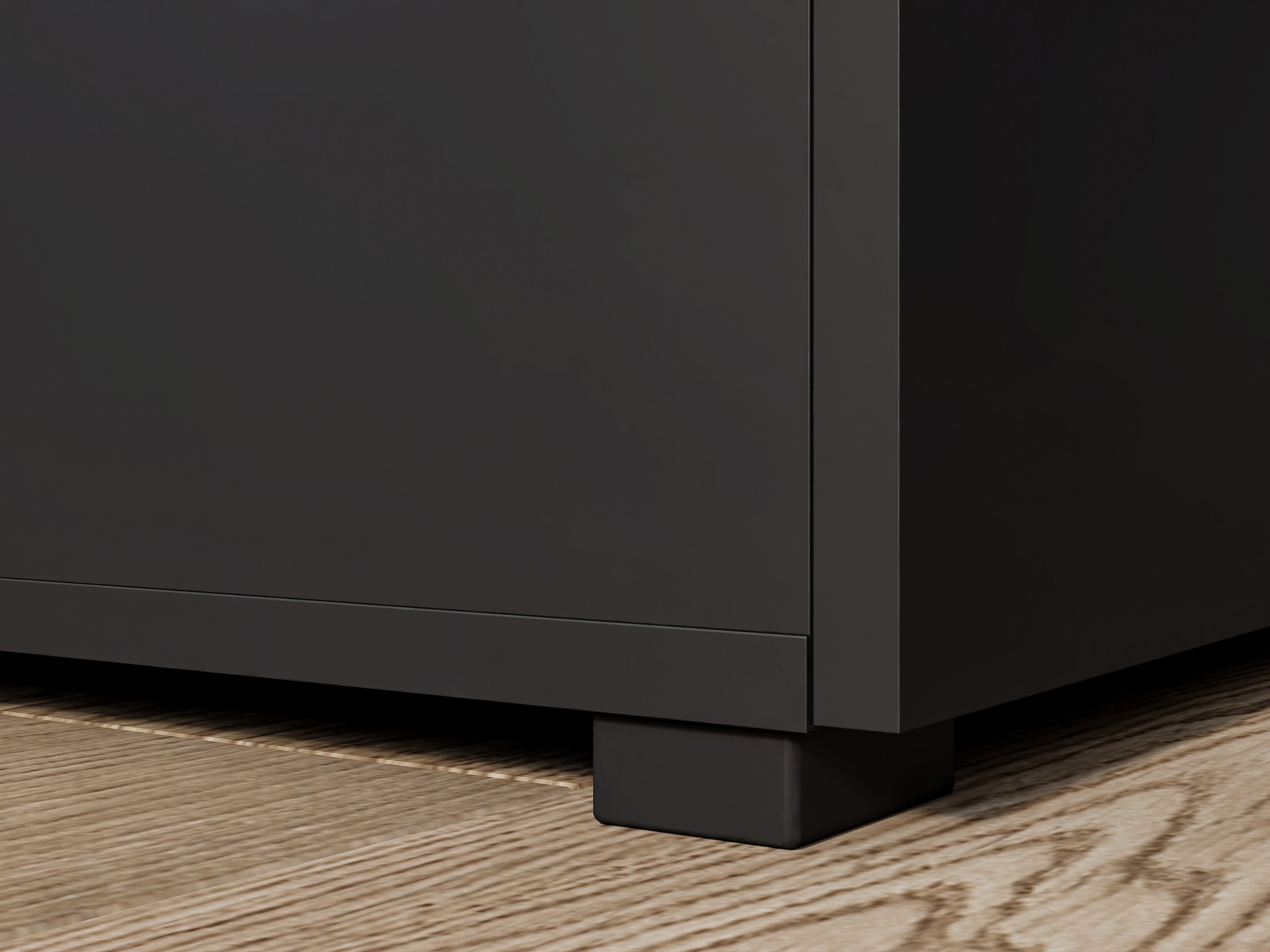 Σετ επίπλων σαλονιού Elbleve 104 (Μαύρο)