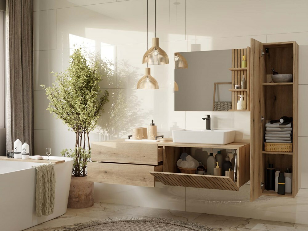 Επιτοίχιο ντουλάπι μπάνιου με υποδοχή νιπτήρα Mandeville 324