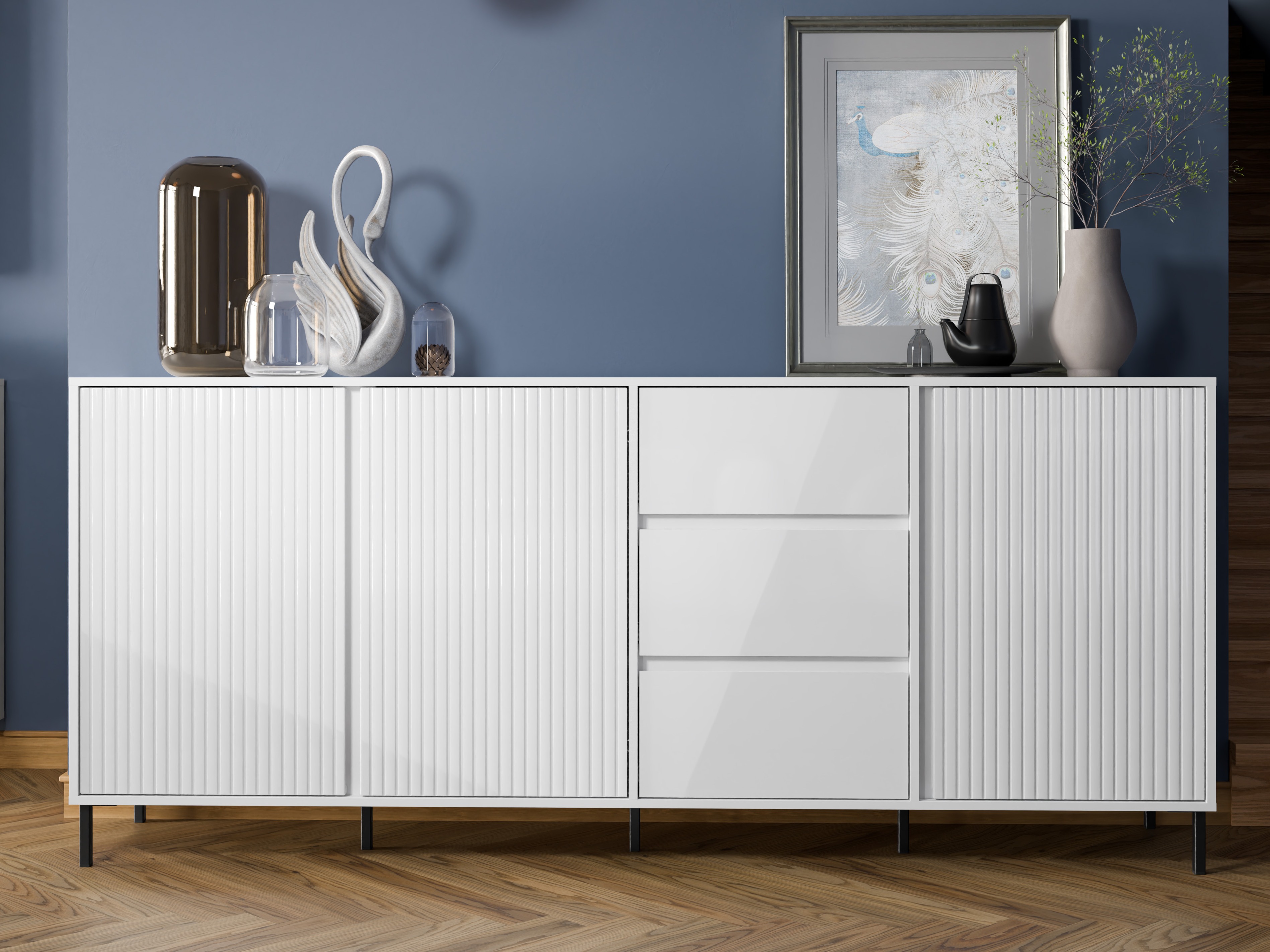 Συρταριέρα Ruvrevi 103 (Άσπρο)