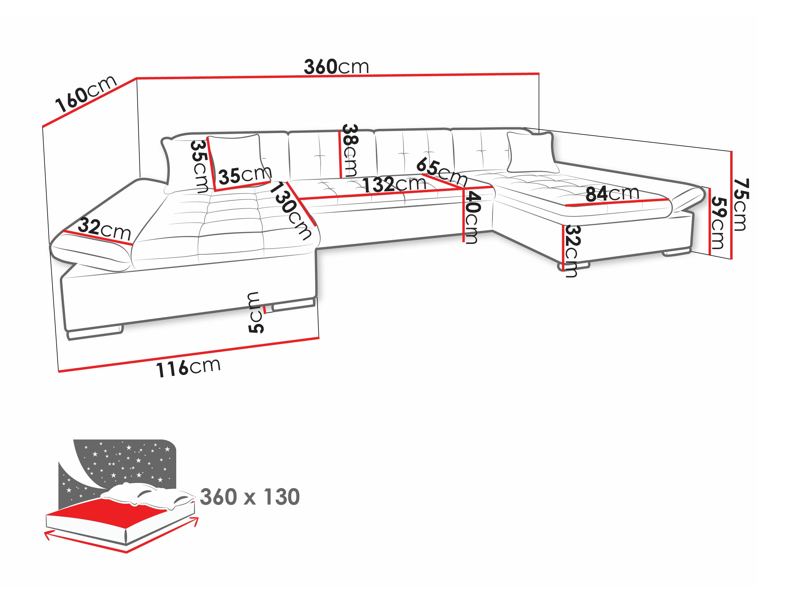 Γωνιακός Καναπές Comfivo Ficus I (Lux 05 + Lux 06)