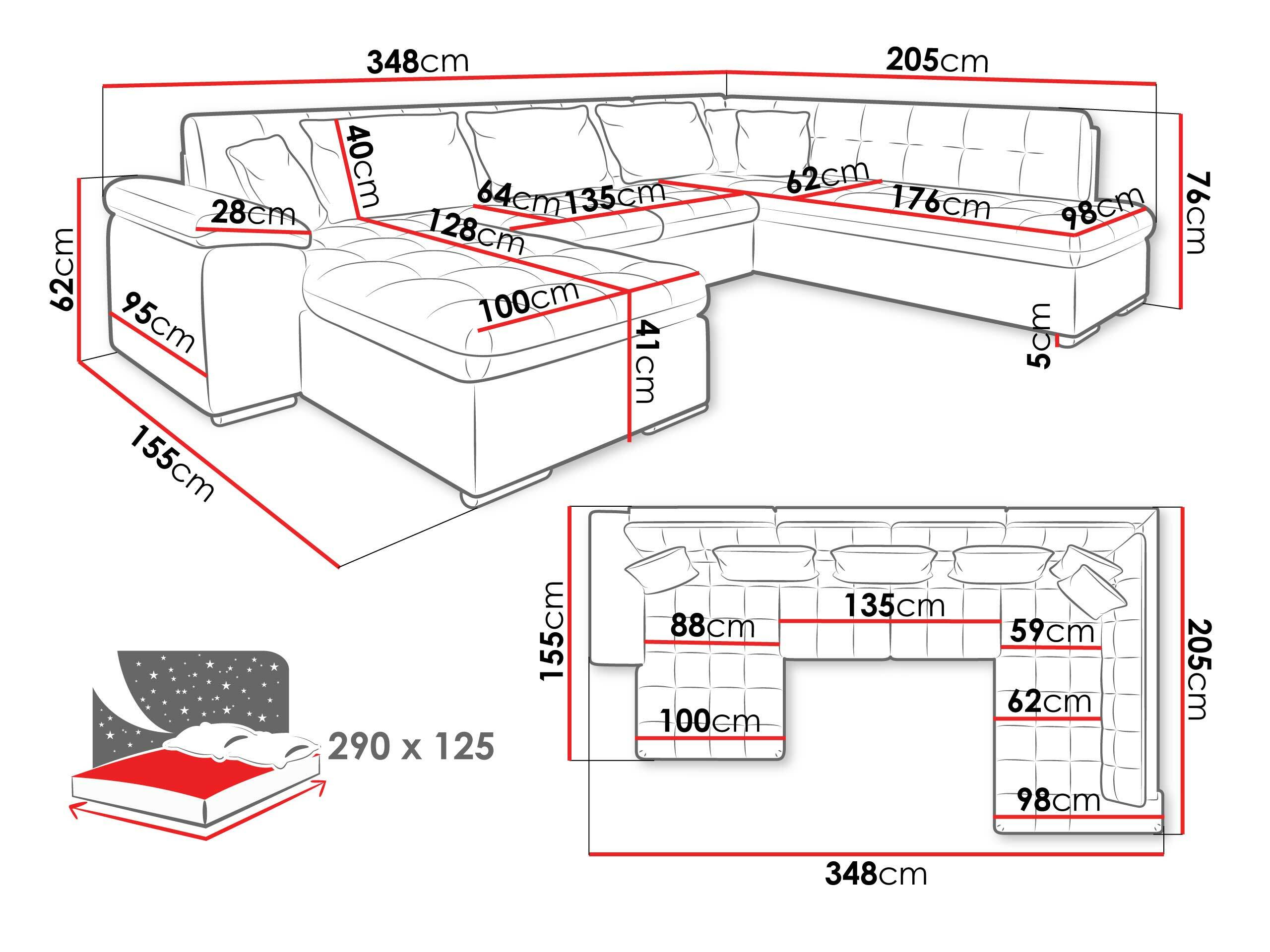 Γωνιακός Καναπές Comfivo Gemma IV (Soft 011 + Lux 05 + Lux 06)