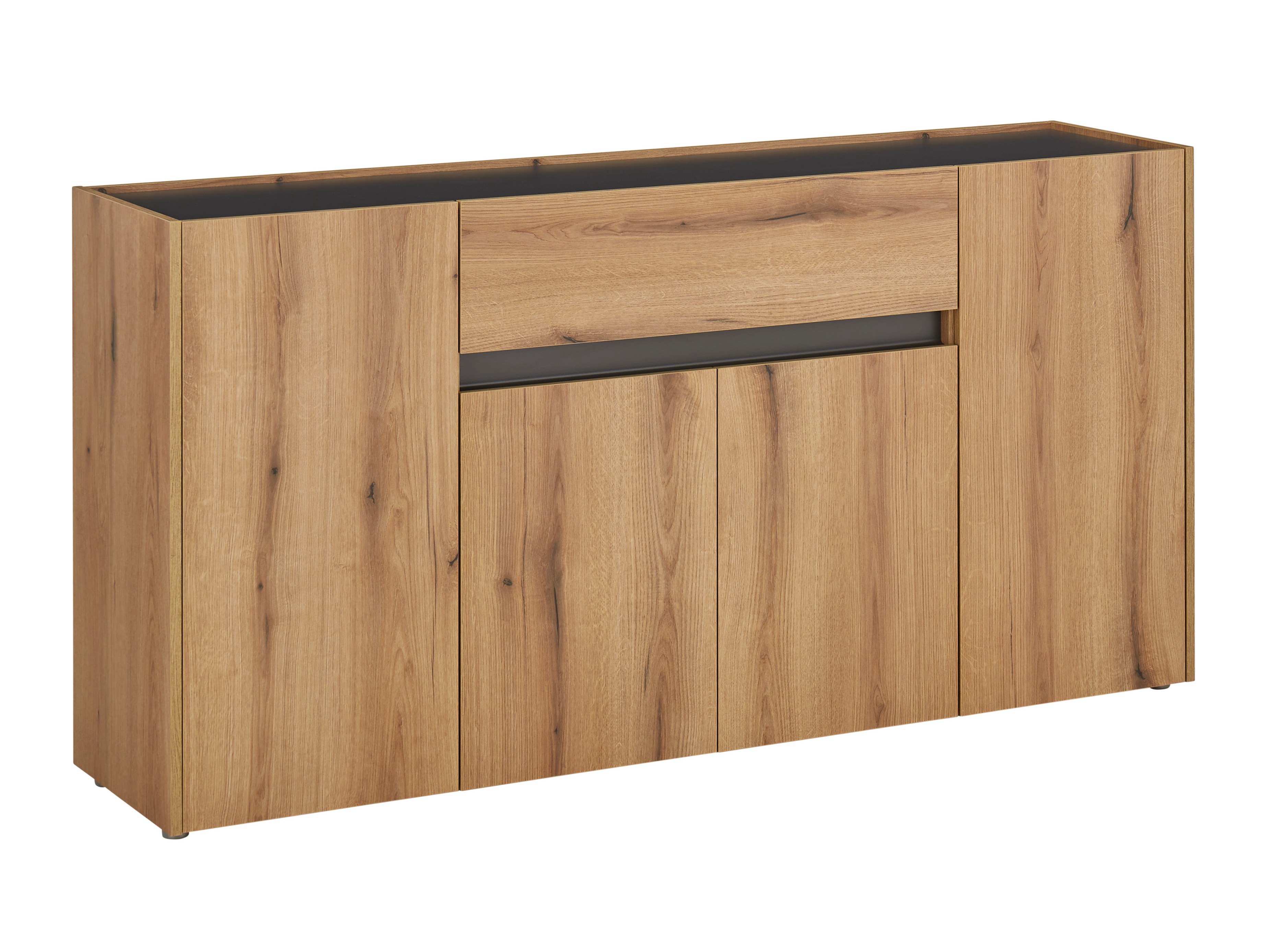 Chest of drawers Elbsori 117 (Oak + Anthracite)