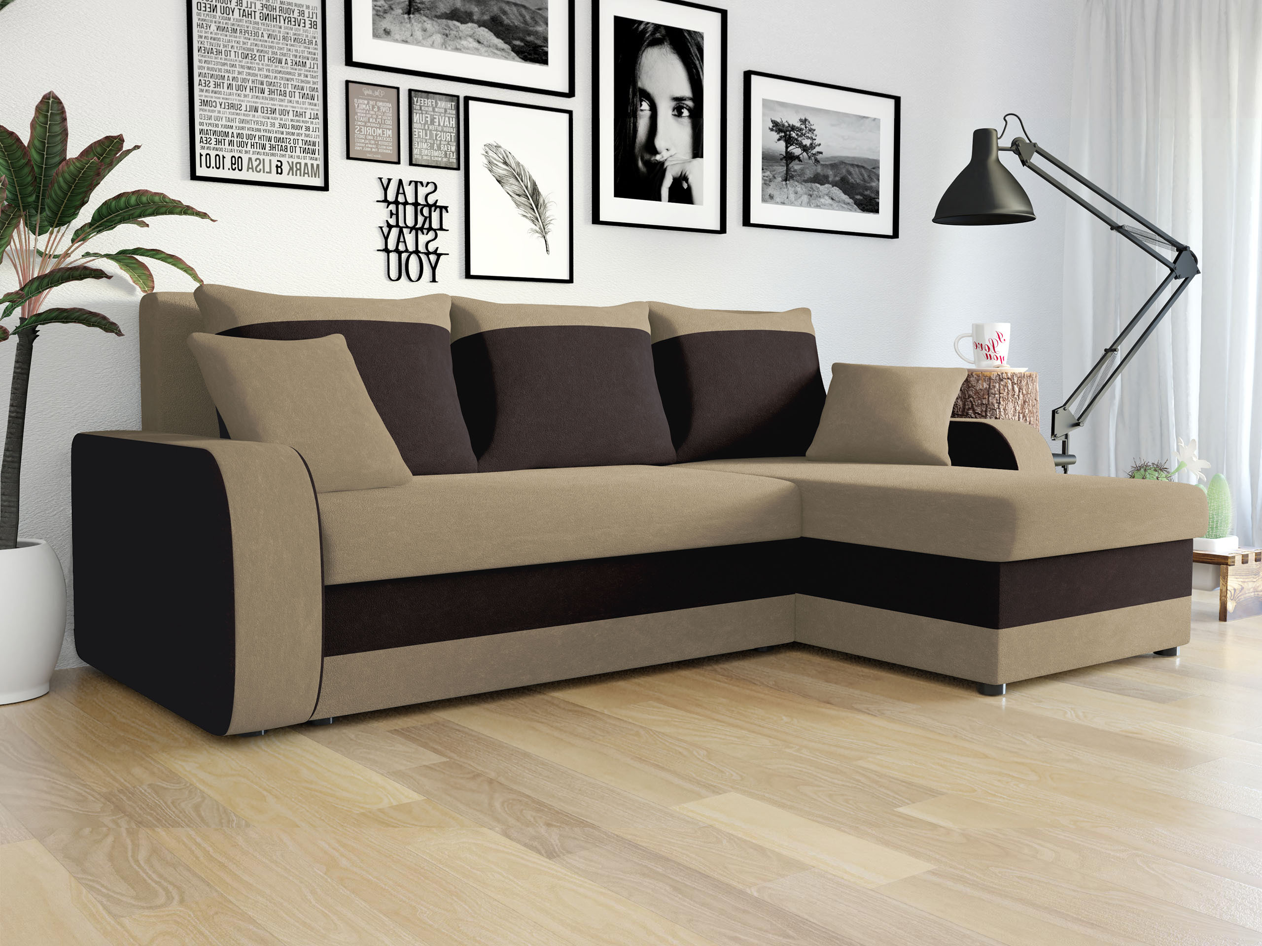 Γωνιακός Καναπές Comfivo Melissa I (Alova 07 + Alova 68)