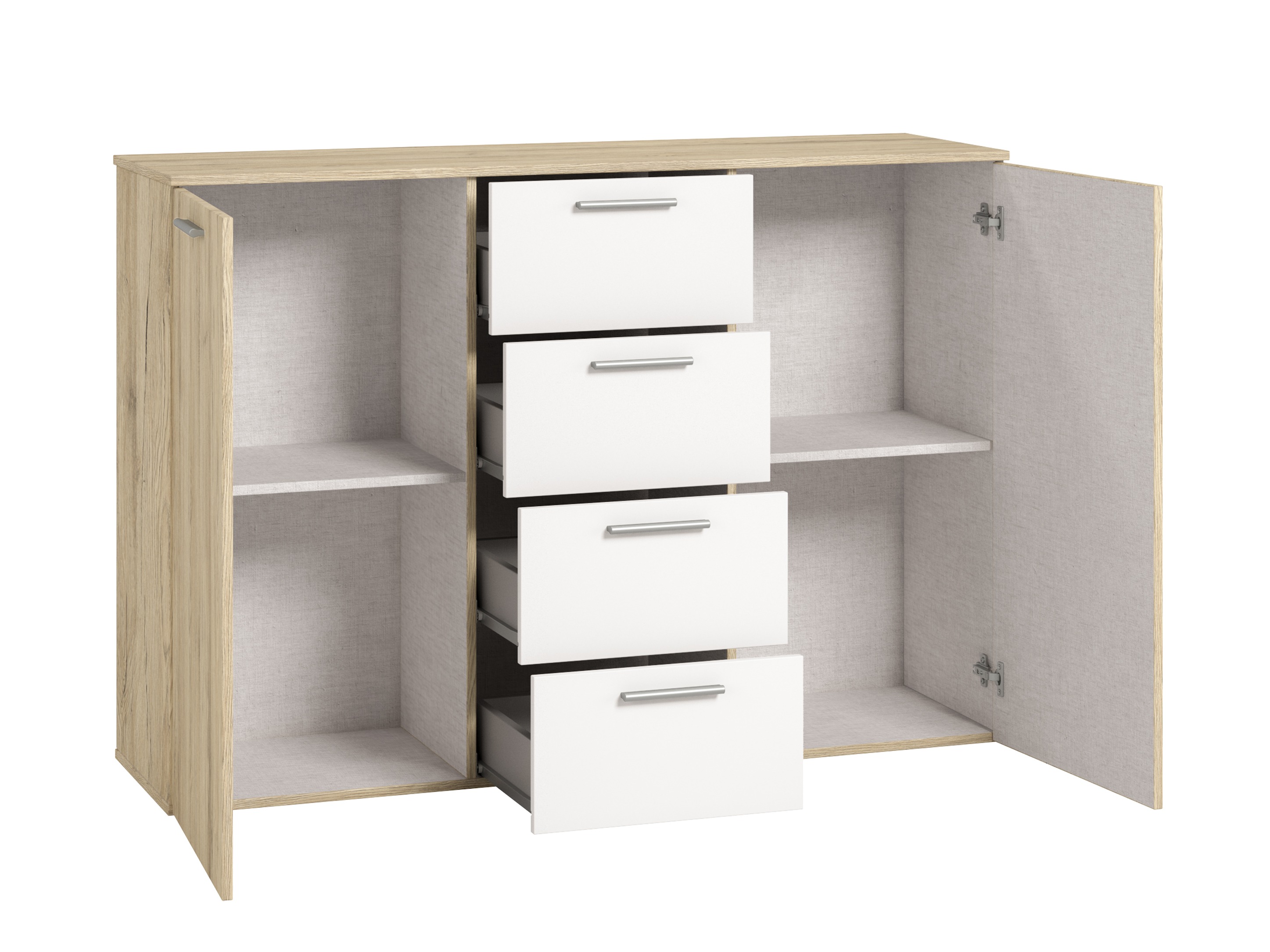 Συρταριέρα Melvele 101 (San remo δρυς + Άσπρο)