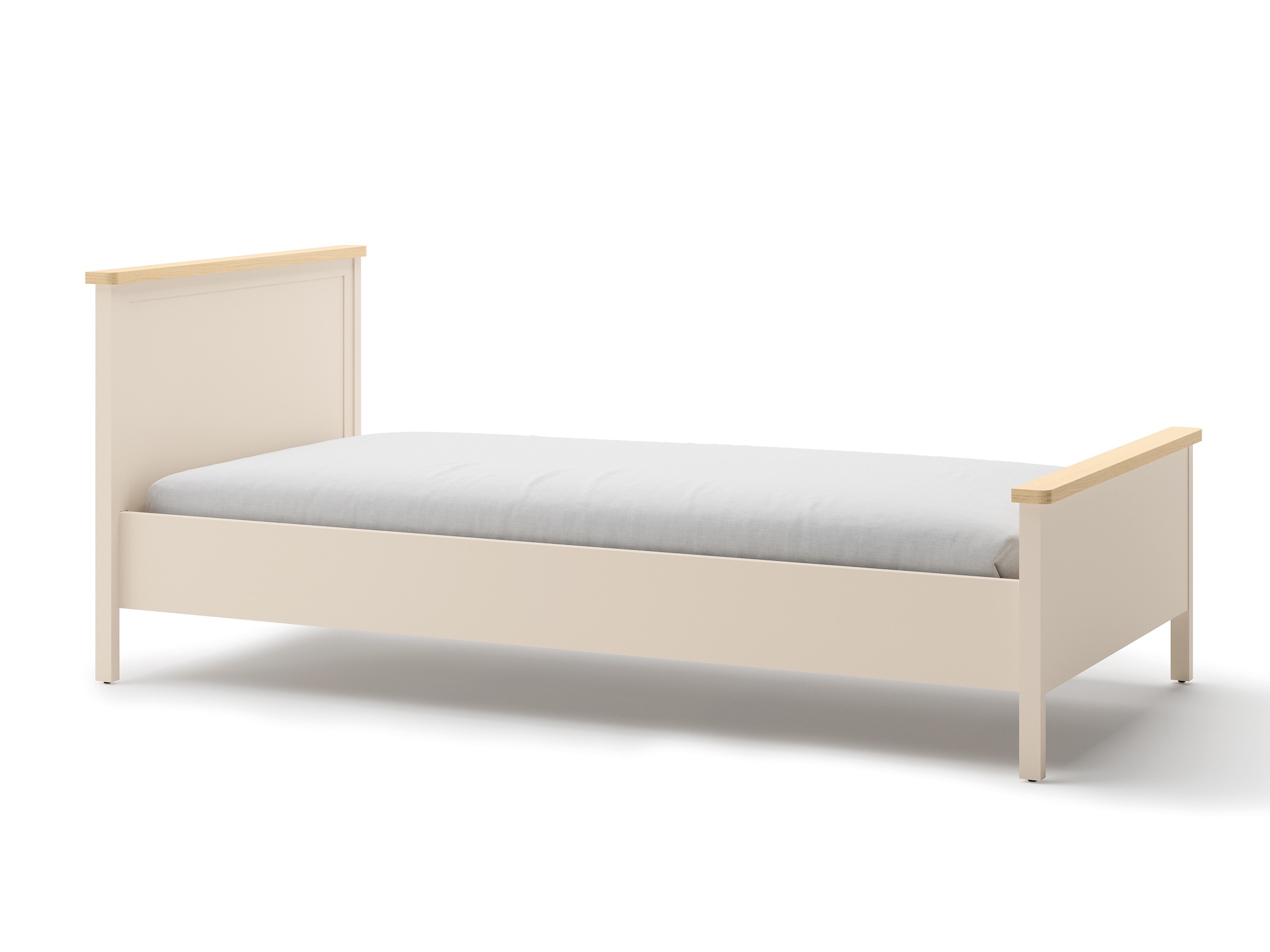 Bed Romelbo 148 (Beige + Oak)