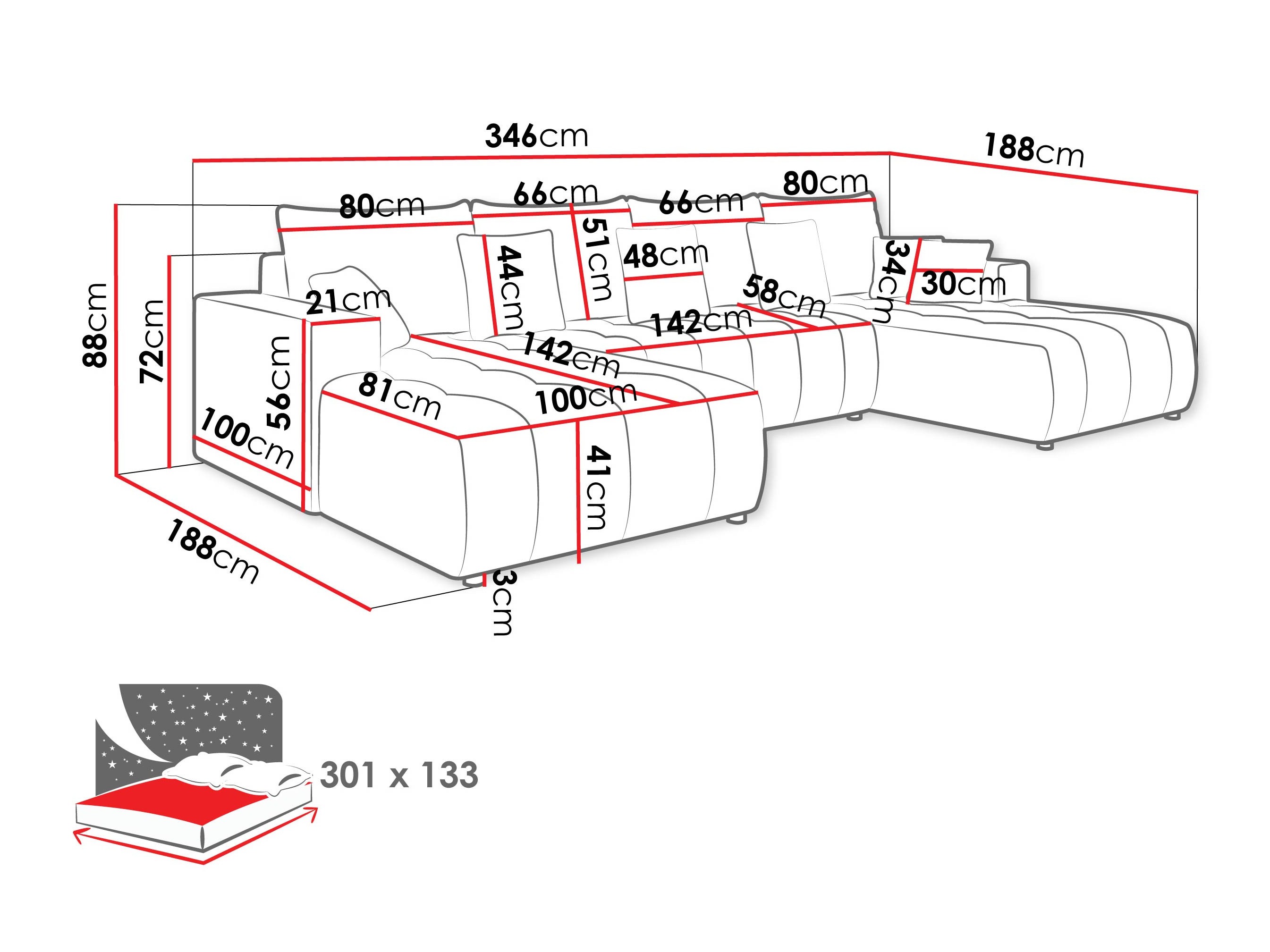 Γωνιακός Καναπές Bountiful 105 (Velo 623)