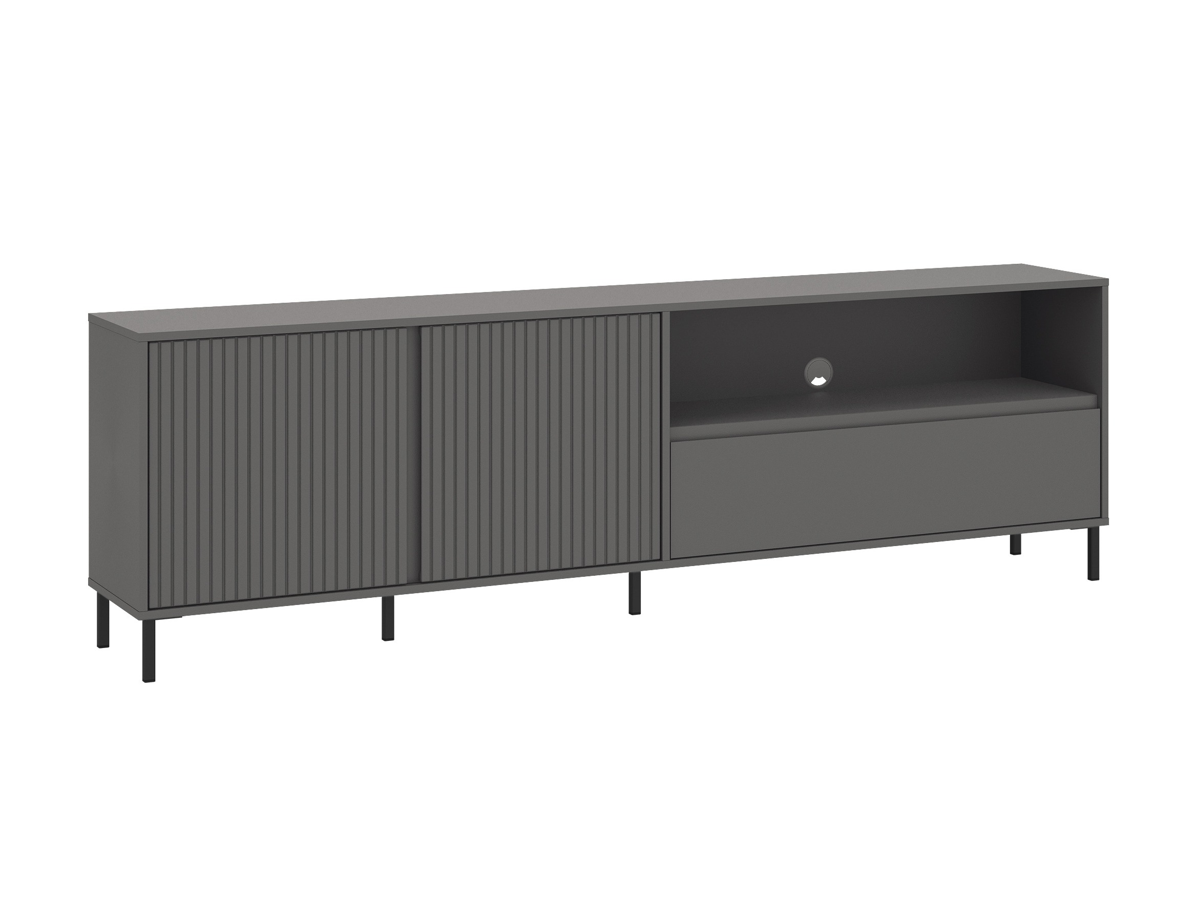 Σετ επίπλων σαλονιού Ruvrevi 105 (Ανθρακί)