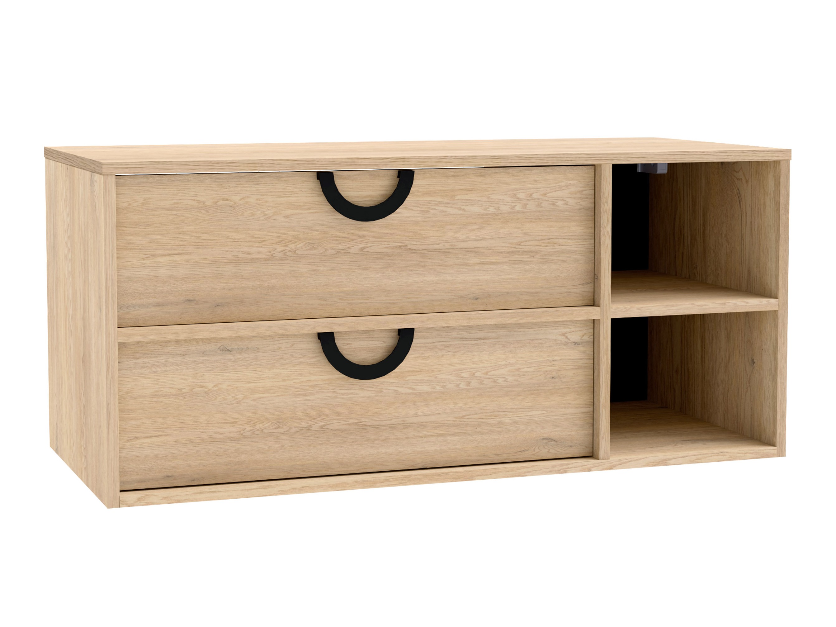 Επιτοίχιο ντουλάπι μπάνιου με υποδοχή νιπτήρα Sodalis (Δρυς)