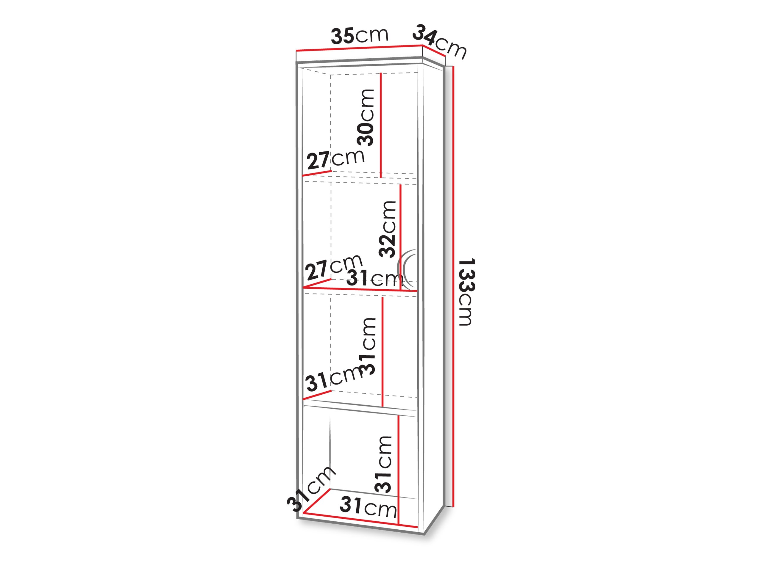 Επιτοίχιο ντουλάπι μπάνιου Sodalis (Κασμίρι)